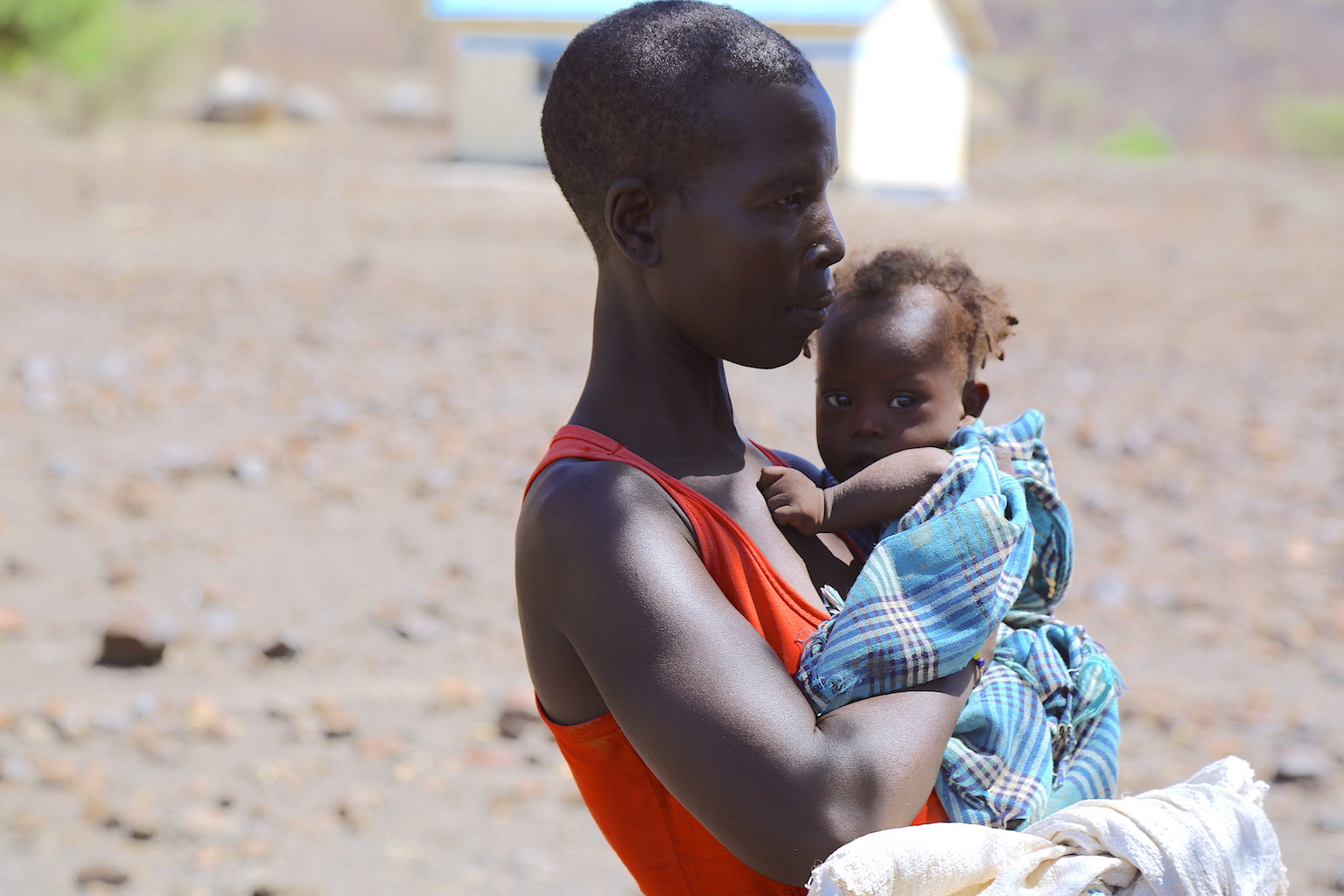 It is heart breaking for parent to watch their children suffering from hunger. ©World Vision Photo/Martin Muluka.