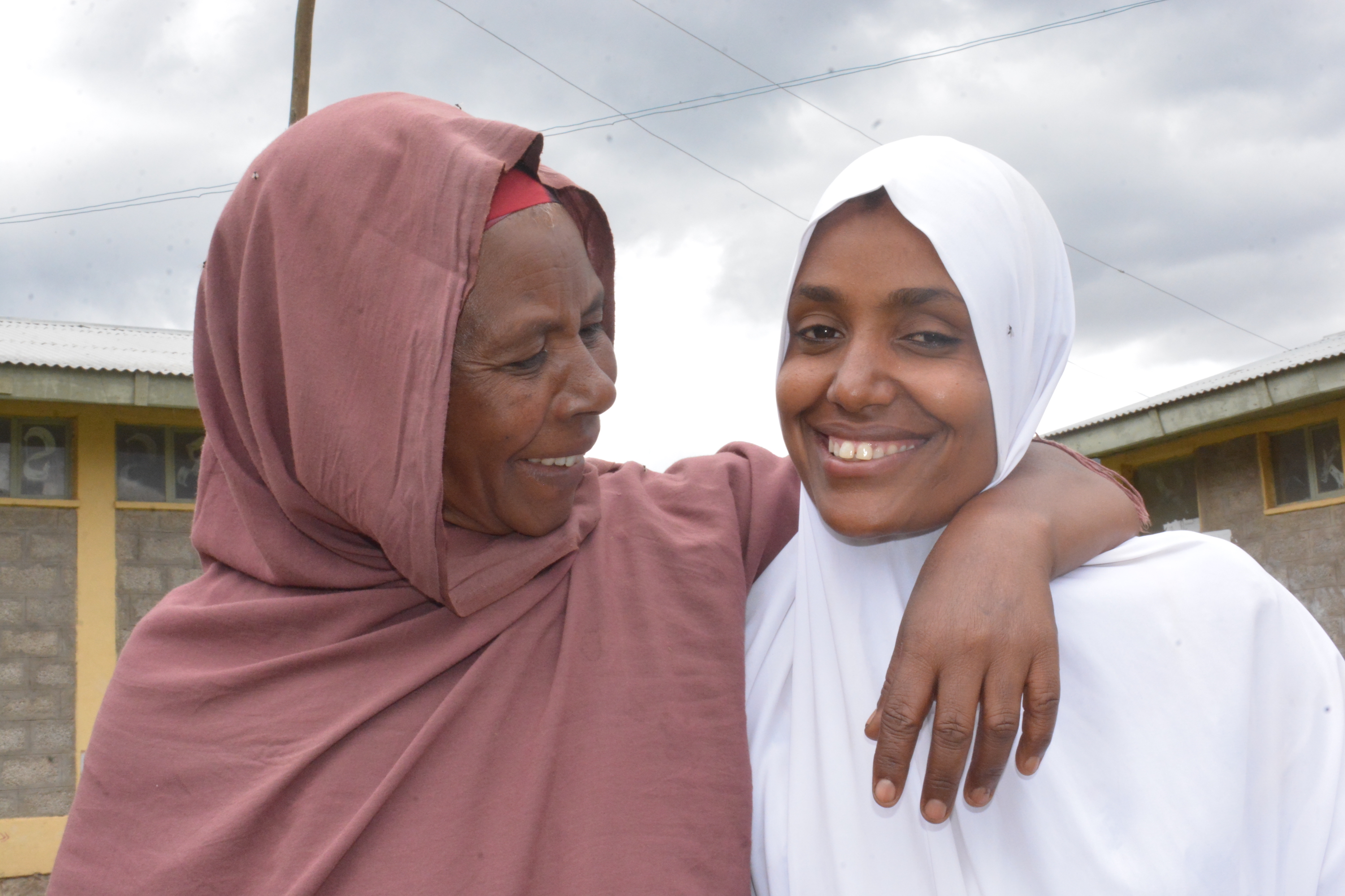 Muna and Her Mother smiling