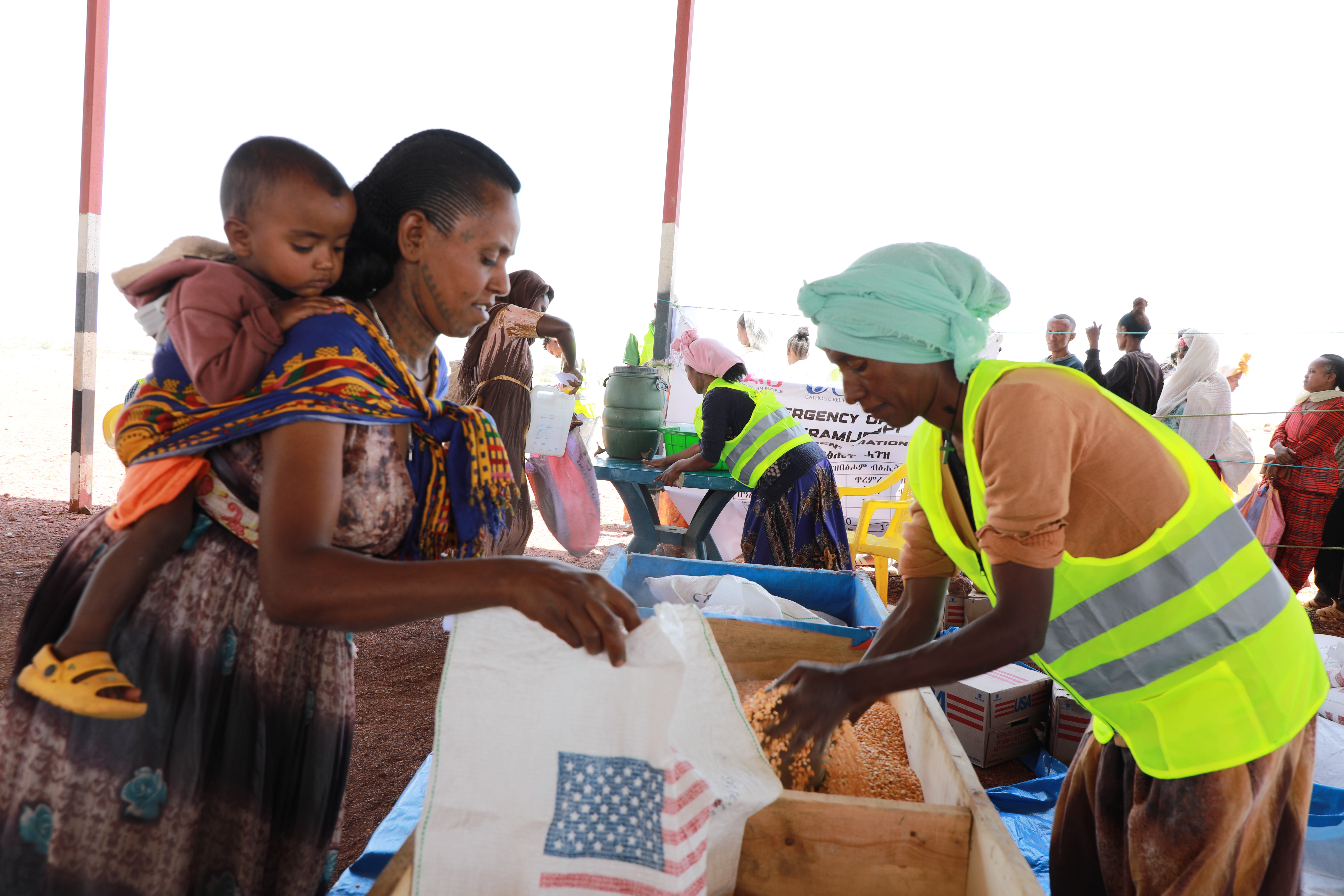 Naney recieving sorghum