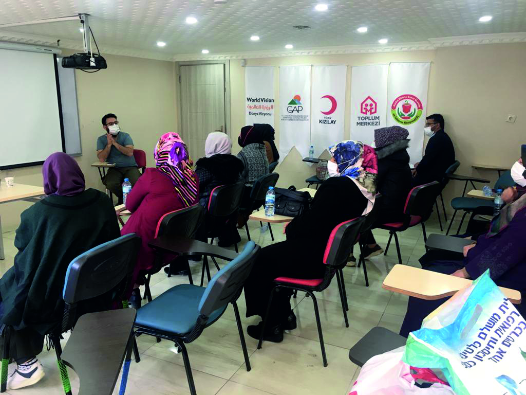 Syrian refugee and Turkish host community women provided with capacity building and inclusion sessions. 