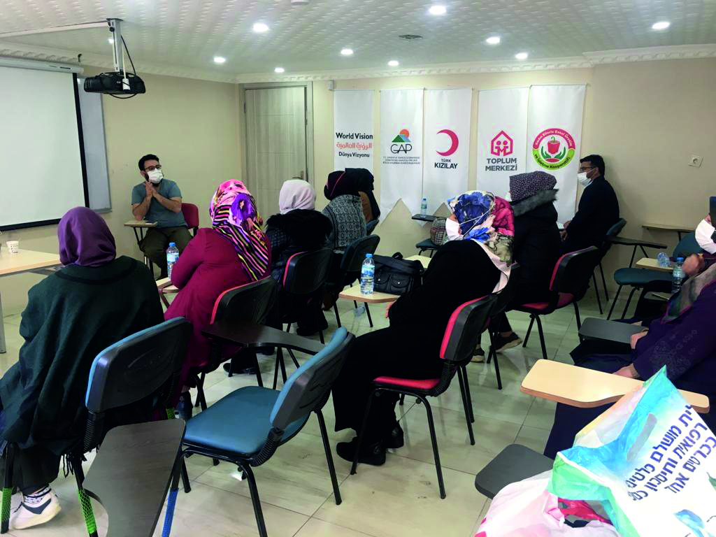 Syrian refugee and Turkish host community women provided with capacity building and inclusion sessions.
