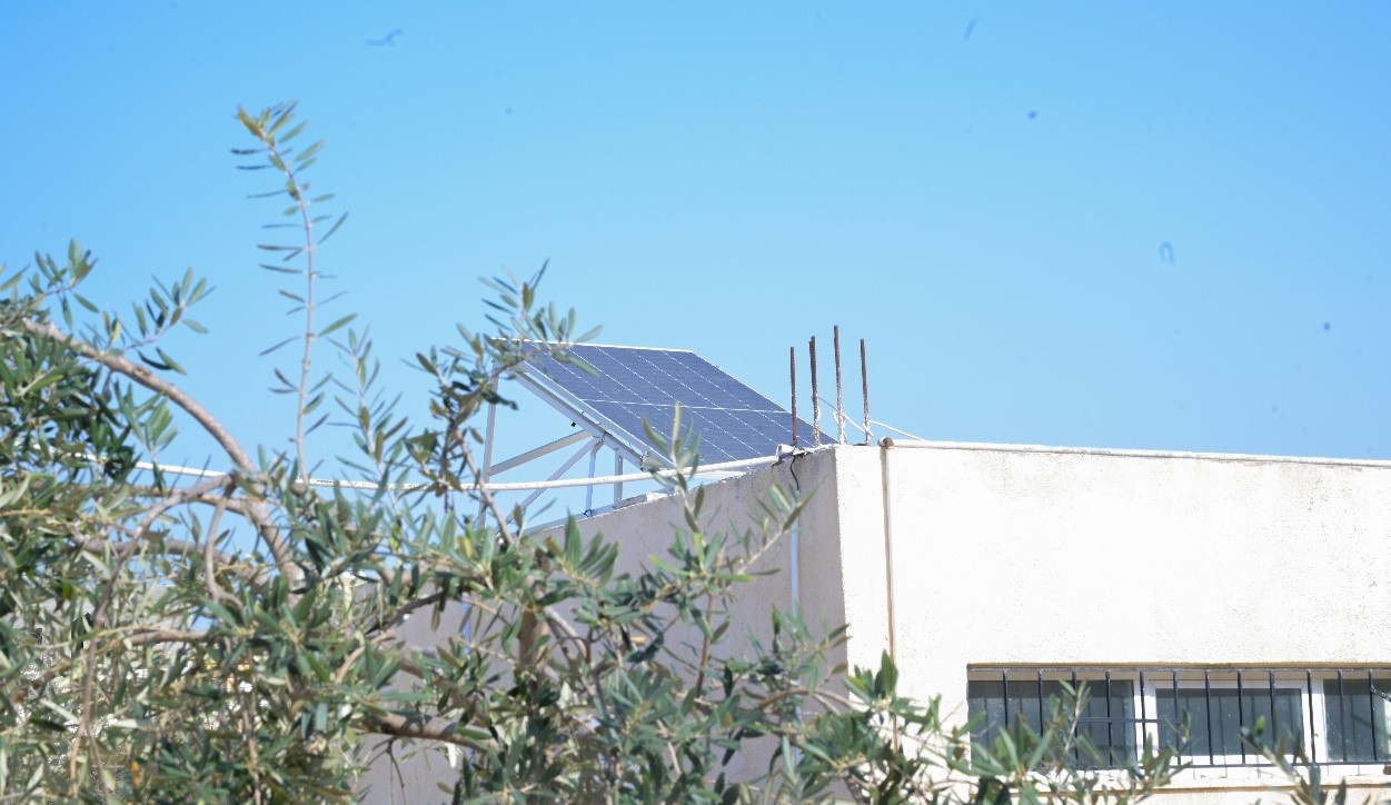 The solar system in one of the public schools in Irbid city.