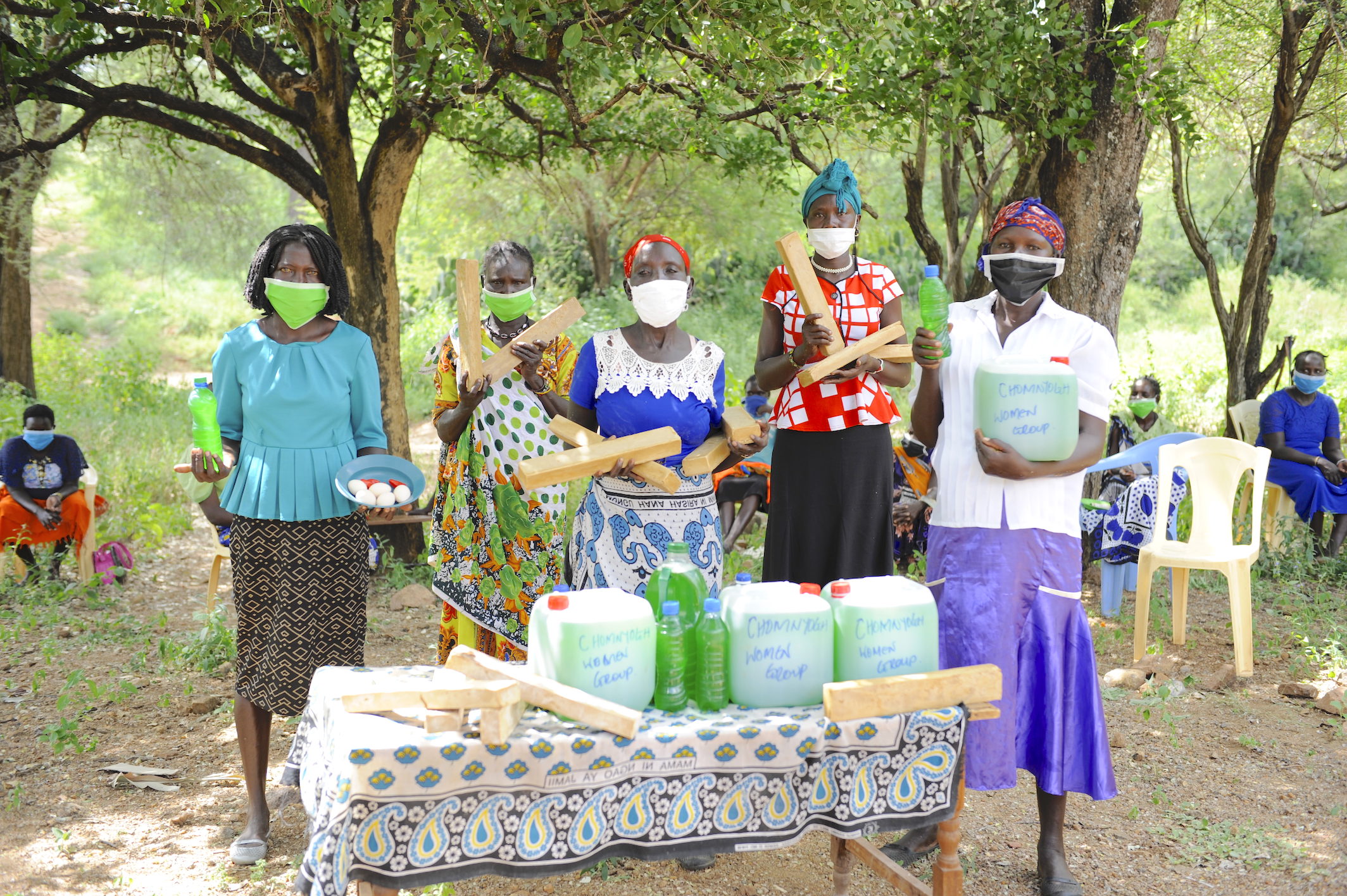 Chomnyogh Women's Group that she heads and made a decision to increase the production of locally made soap so as to make them accessible to families.