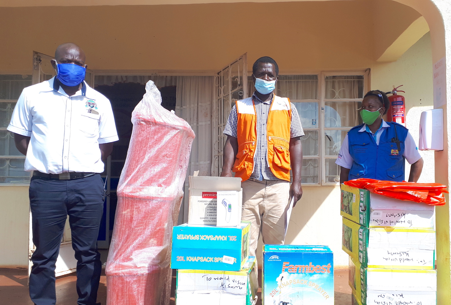 3-Distribution of Personal Protective Equipment for health facilities at Siaya County, Kenya