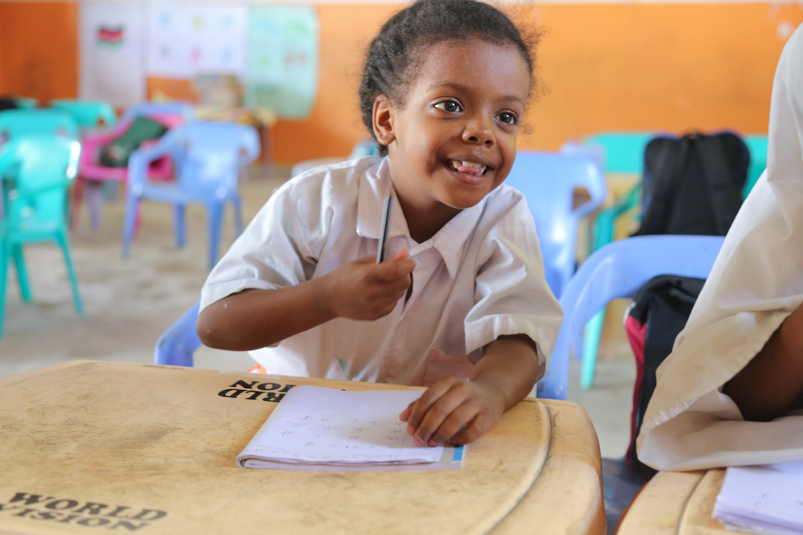 With a conducive learning environment, children are now showing increased motivation and dedication towards their learning activities.©World Vision Photo/Martin Muluka.