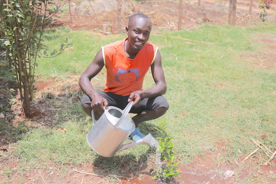 While in Nairobi, Gabriel had to work hard so that he could sustain his family.Thanks to World Vision's Youth Works Project, his hope of pursuing higher education has been revived. ©World Vision Photo/Irene Sinoya