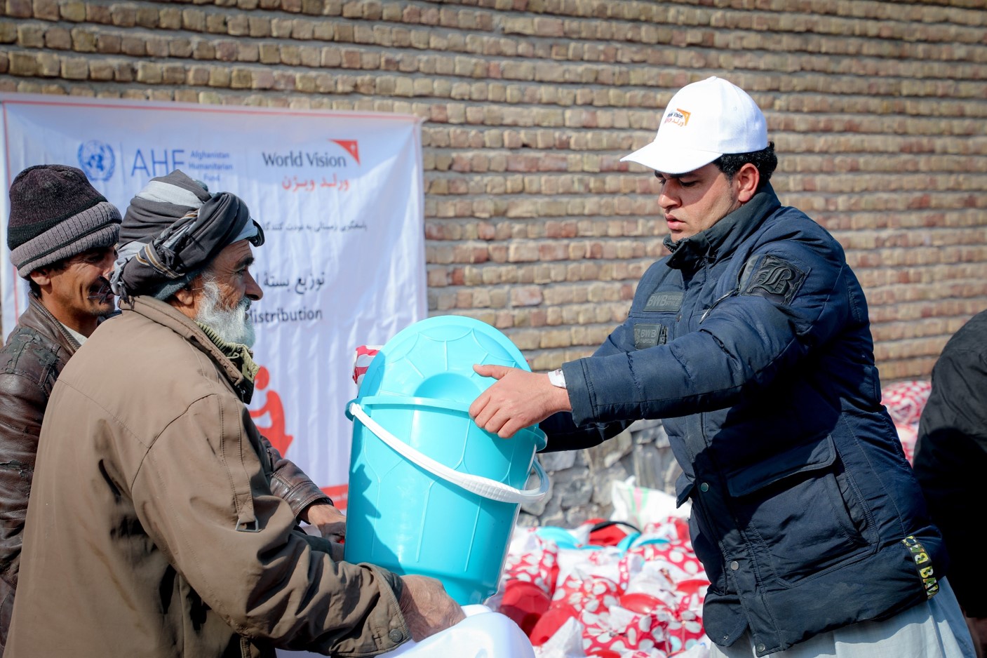 distribution of hygiene kits