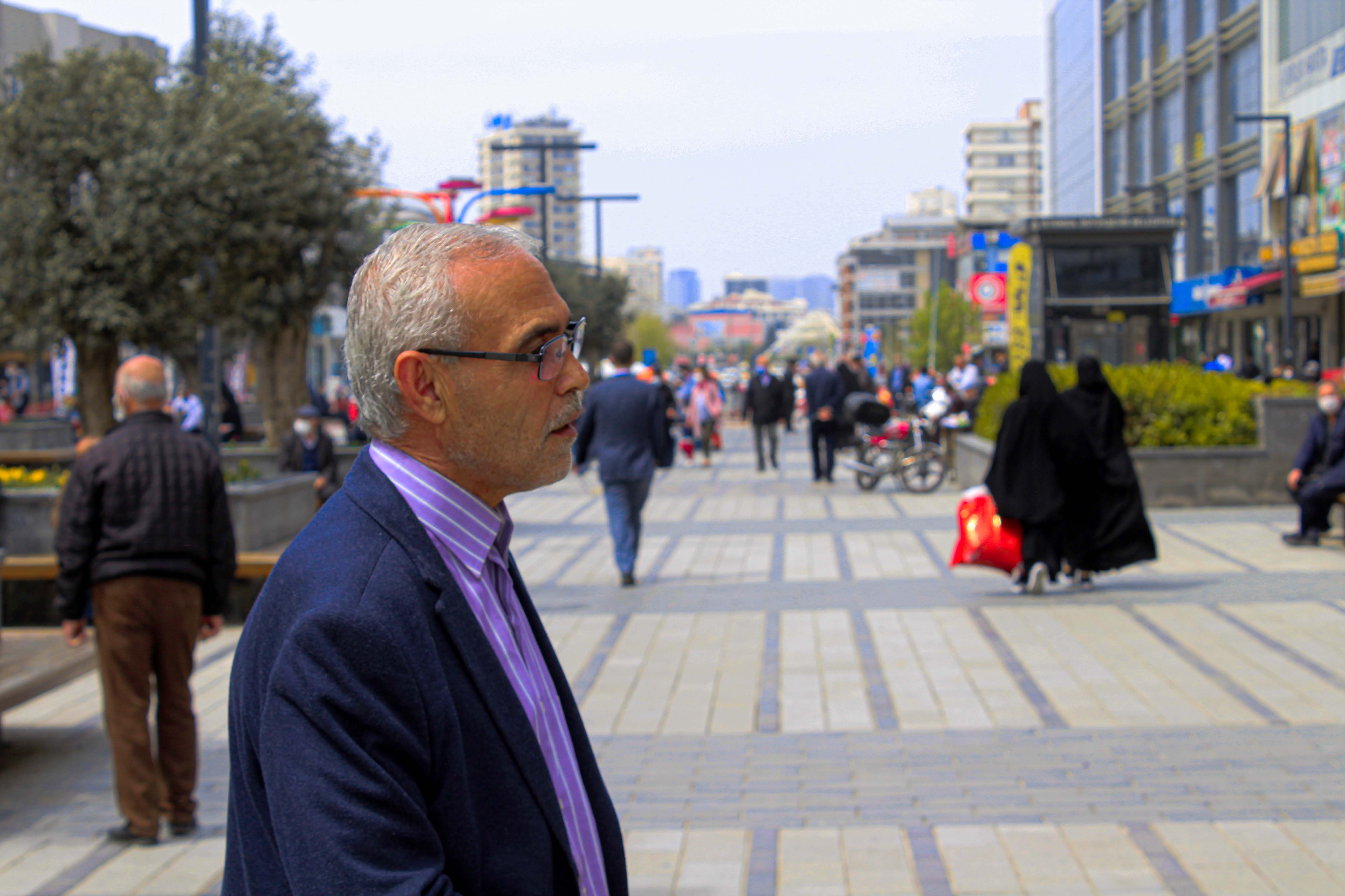 Yahya*, walking in the streets of Istanbul, Turkey