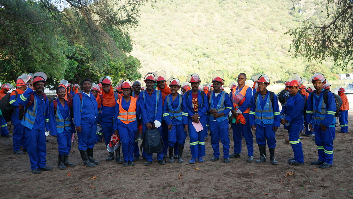 World Vision Spray Operators prepare for a day of hard work.