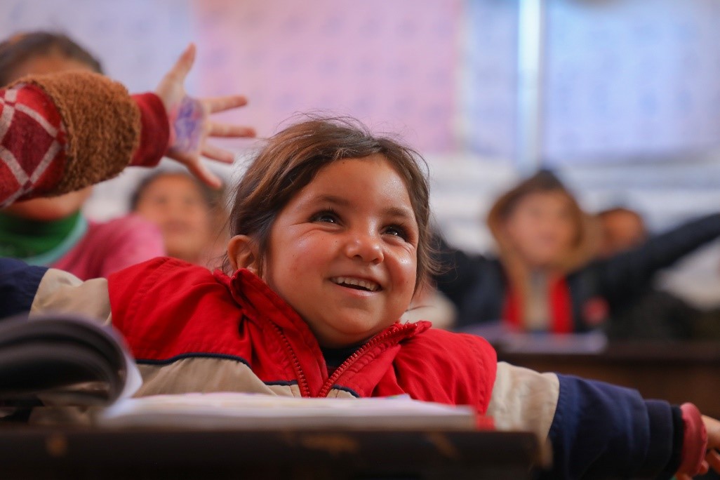 Lara* at one of the classes. ⒸWorld Vision Syria Response, Zaher Jaber