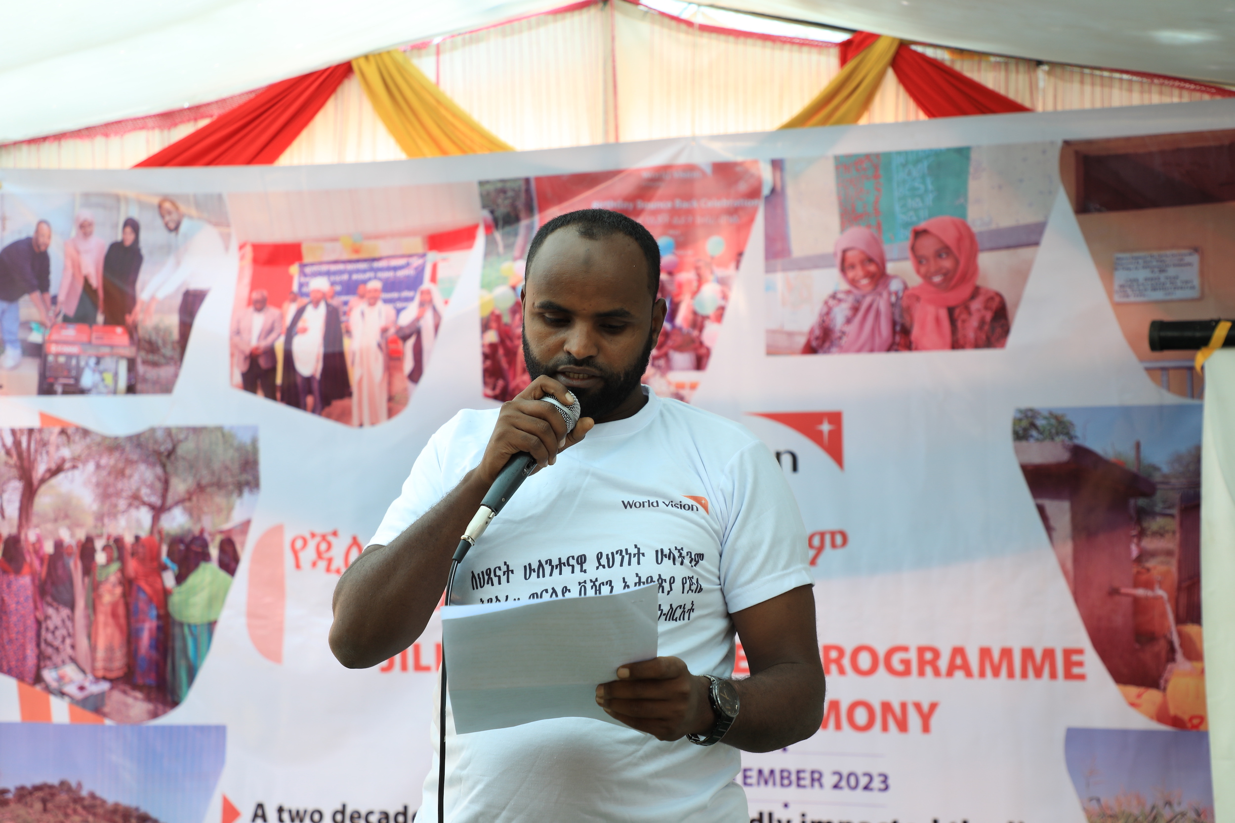 Mr. Ali Seid speaking at the AP closure