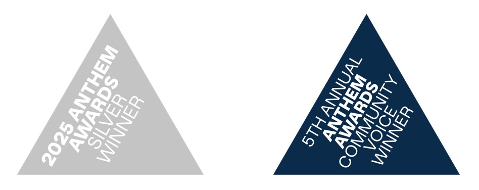 5th Anthem Award winner badges