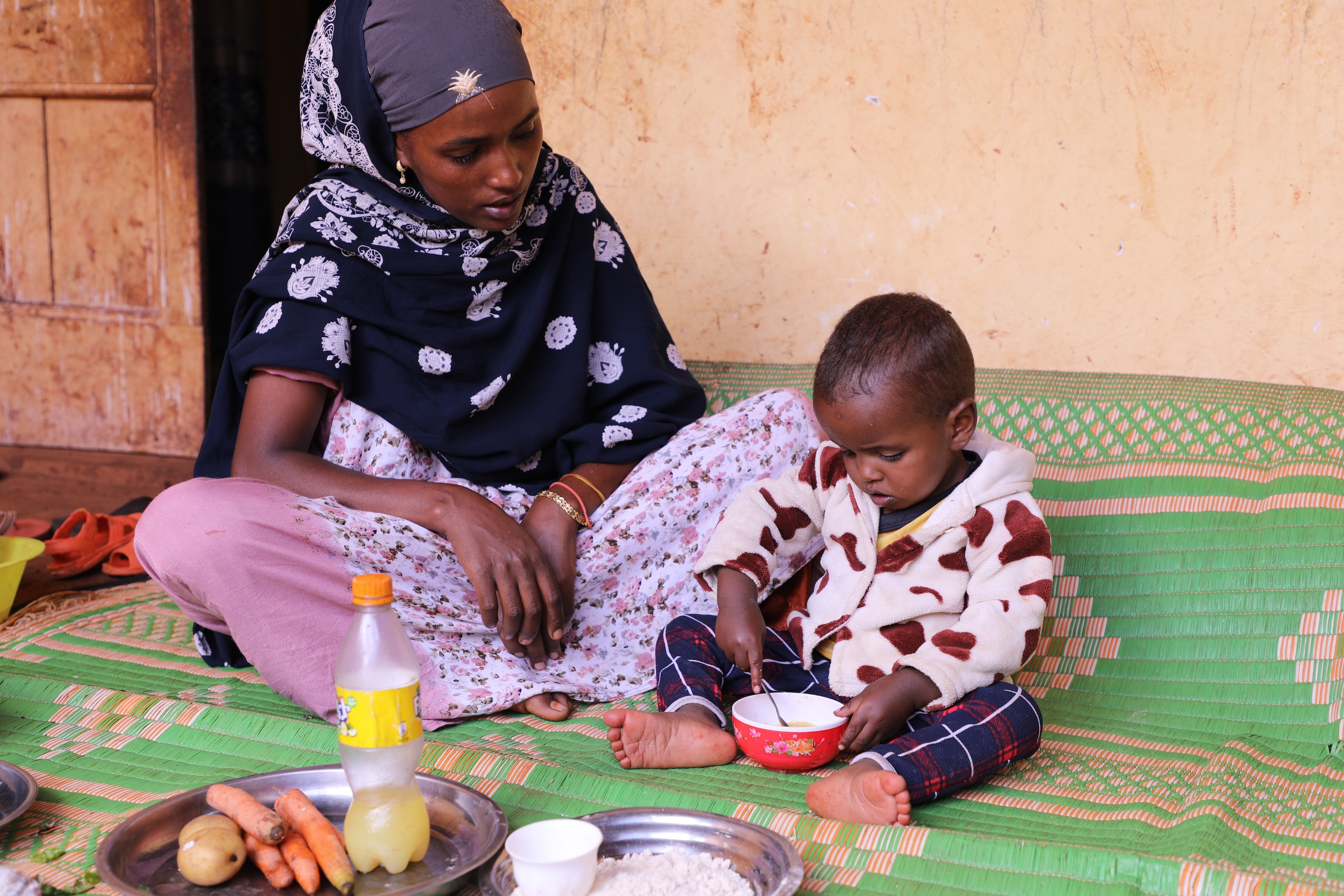 Asante and her son Walid 