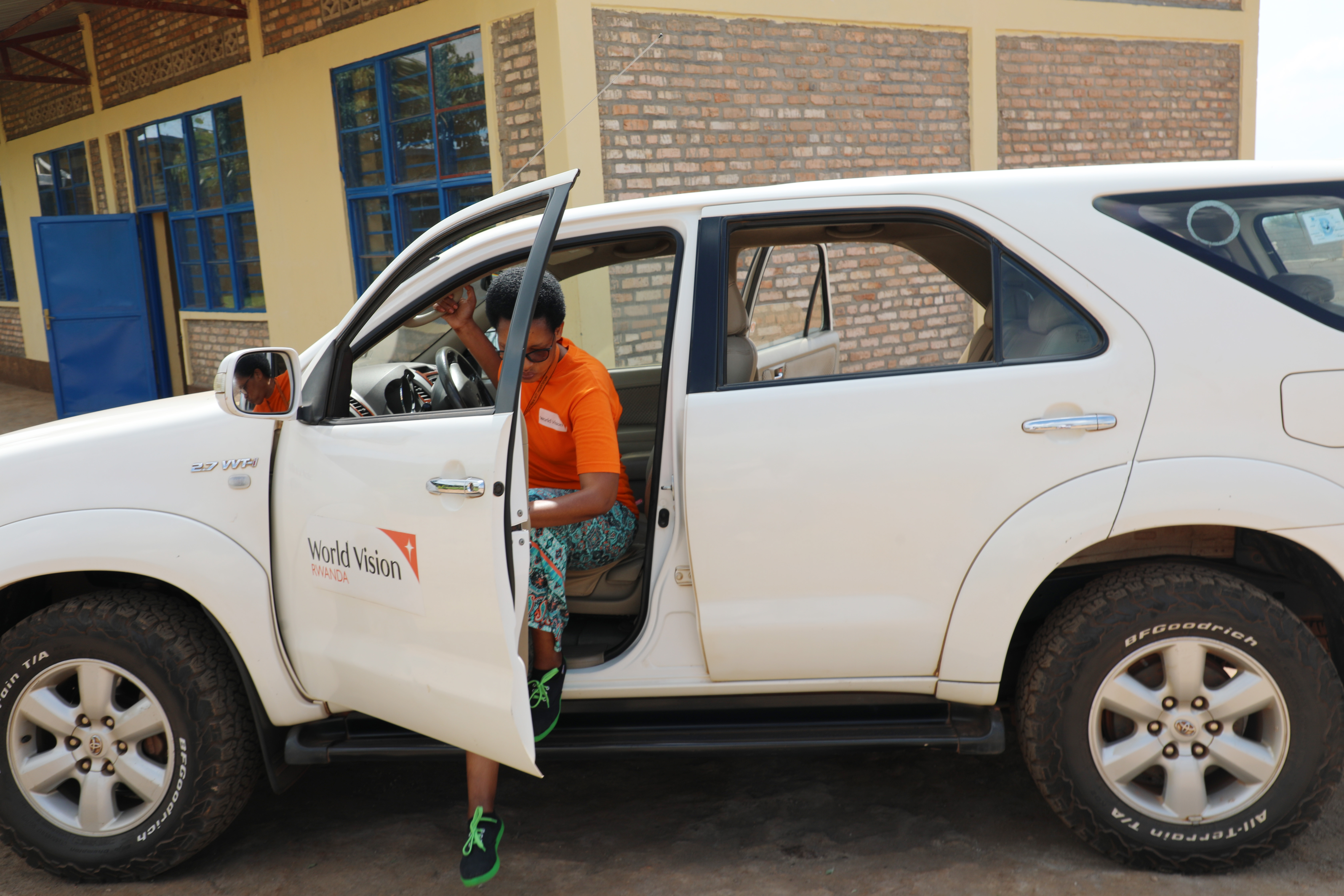 Claudine Uwababyeyi World Vision Rwanda's Female driver.