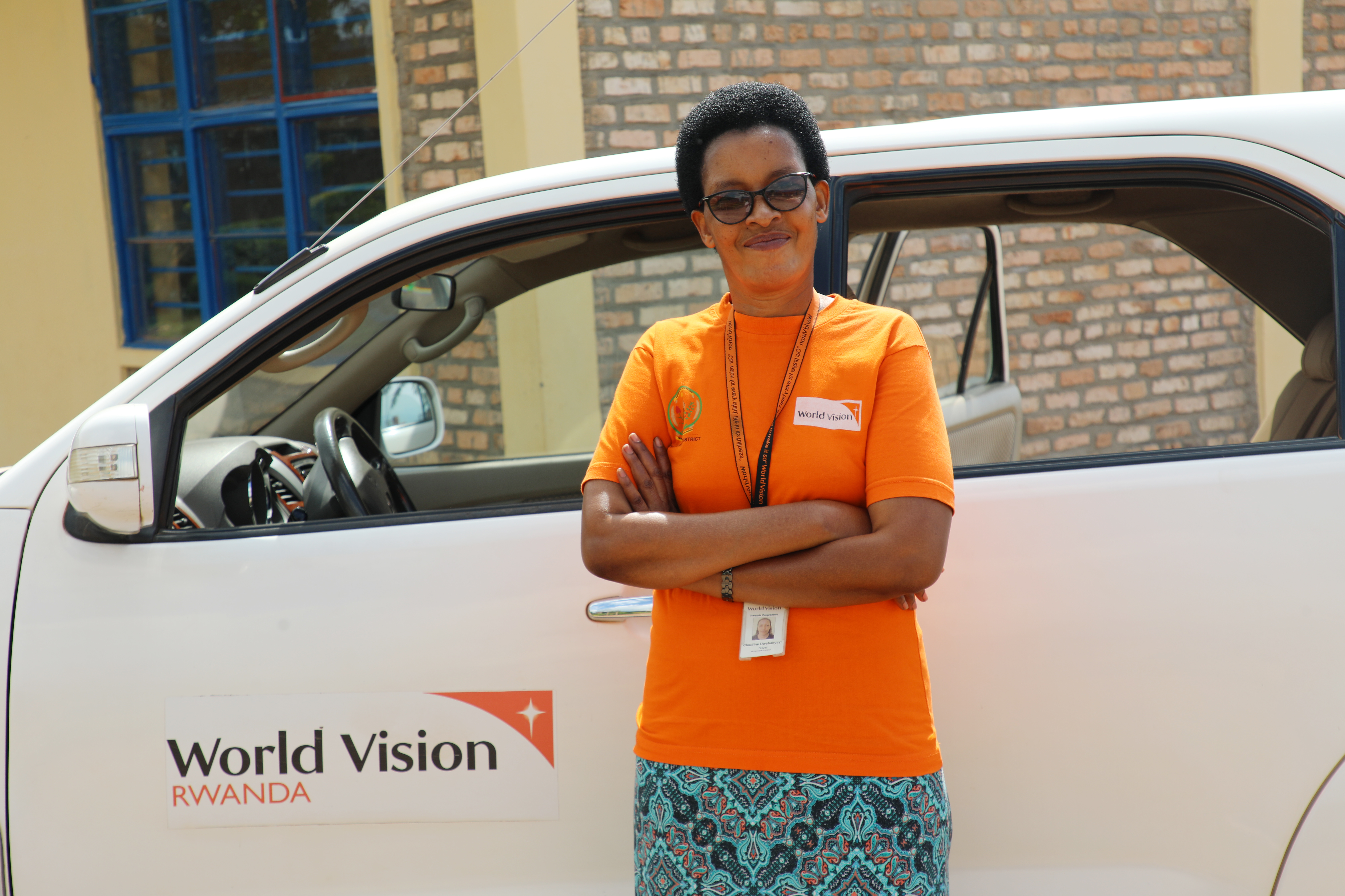 Claudine Uwababyeyi World Vision's Female driver.