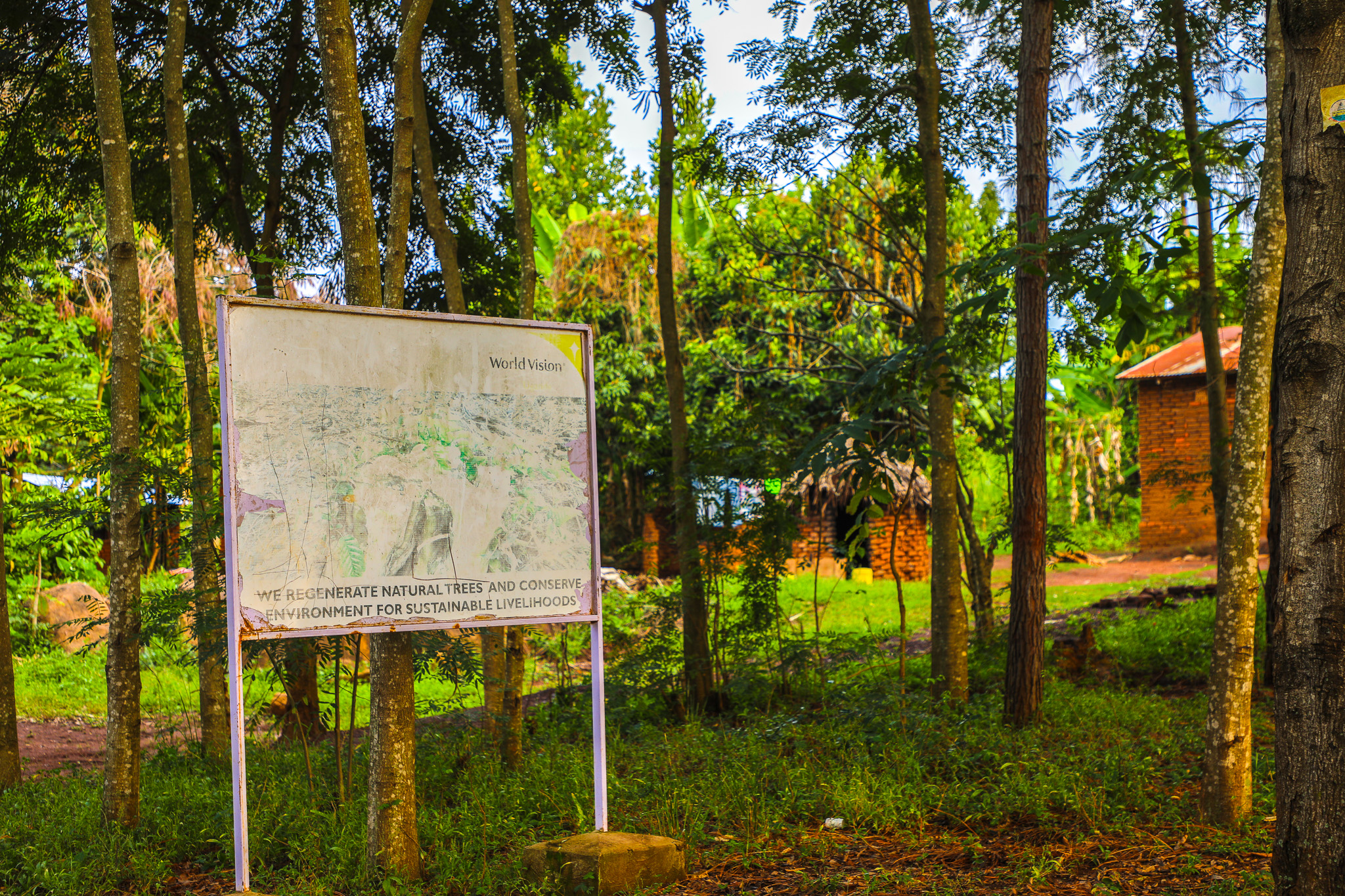 A signpost that welcomes you to Patricks home.