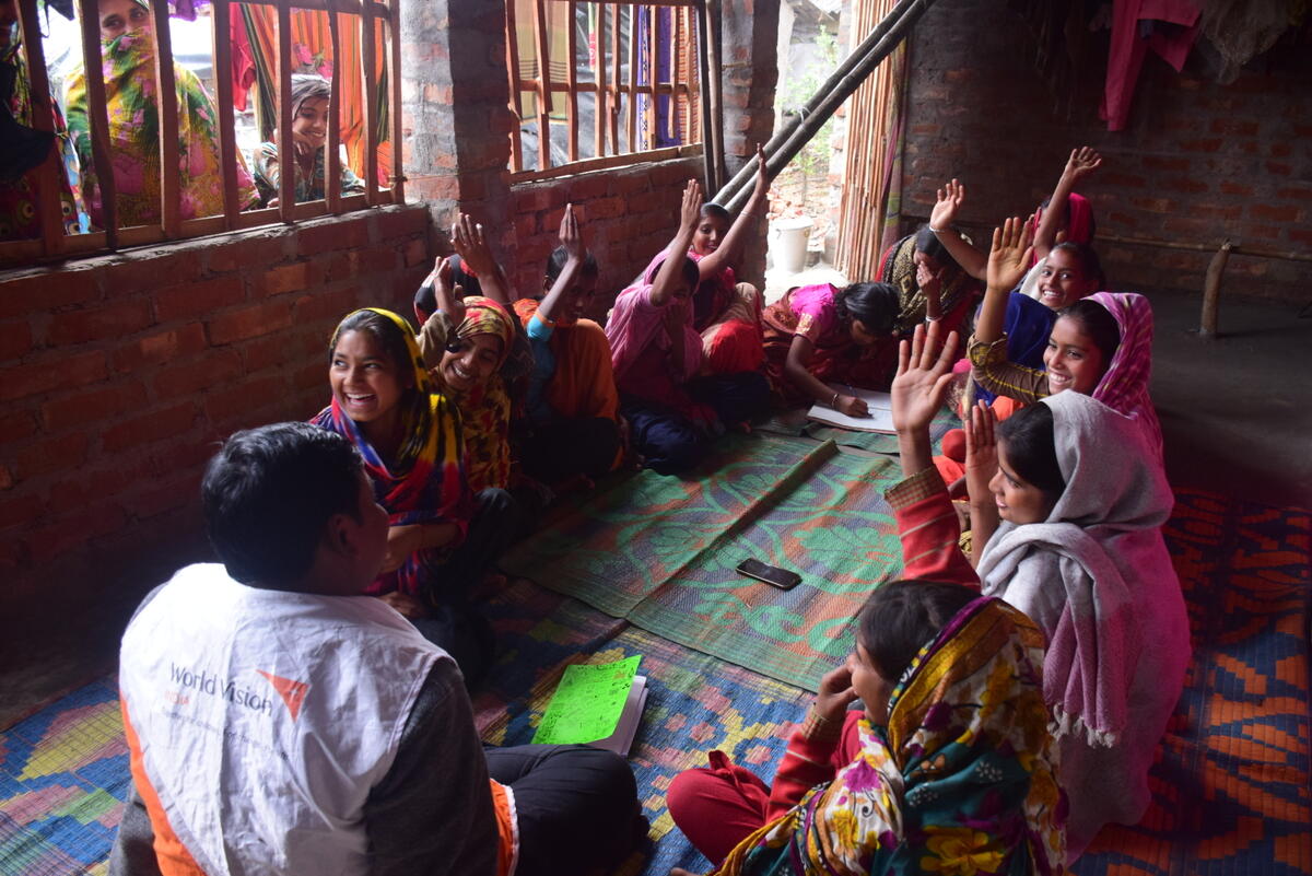 Members of the Sapna Girl Power group join forces to educate and inform.