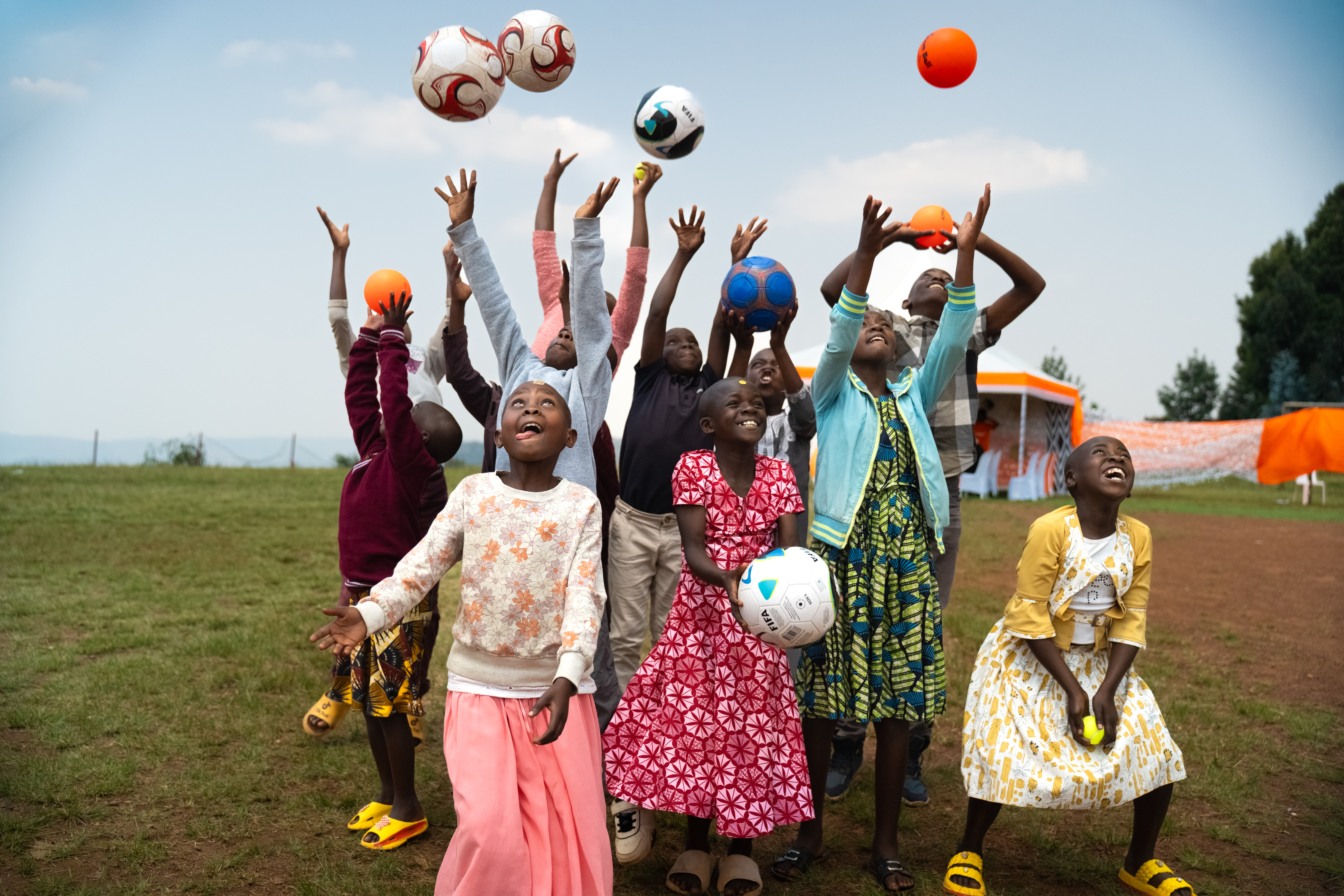 Children playing during a World Vision event / Rwandan 2025.