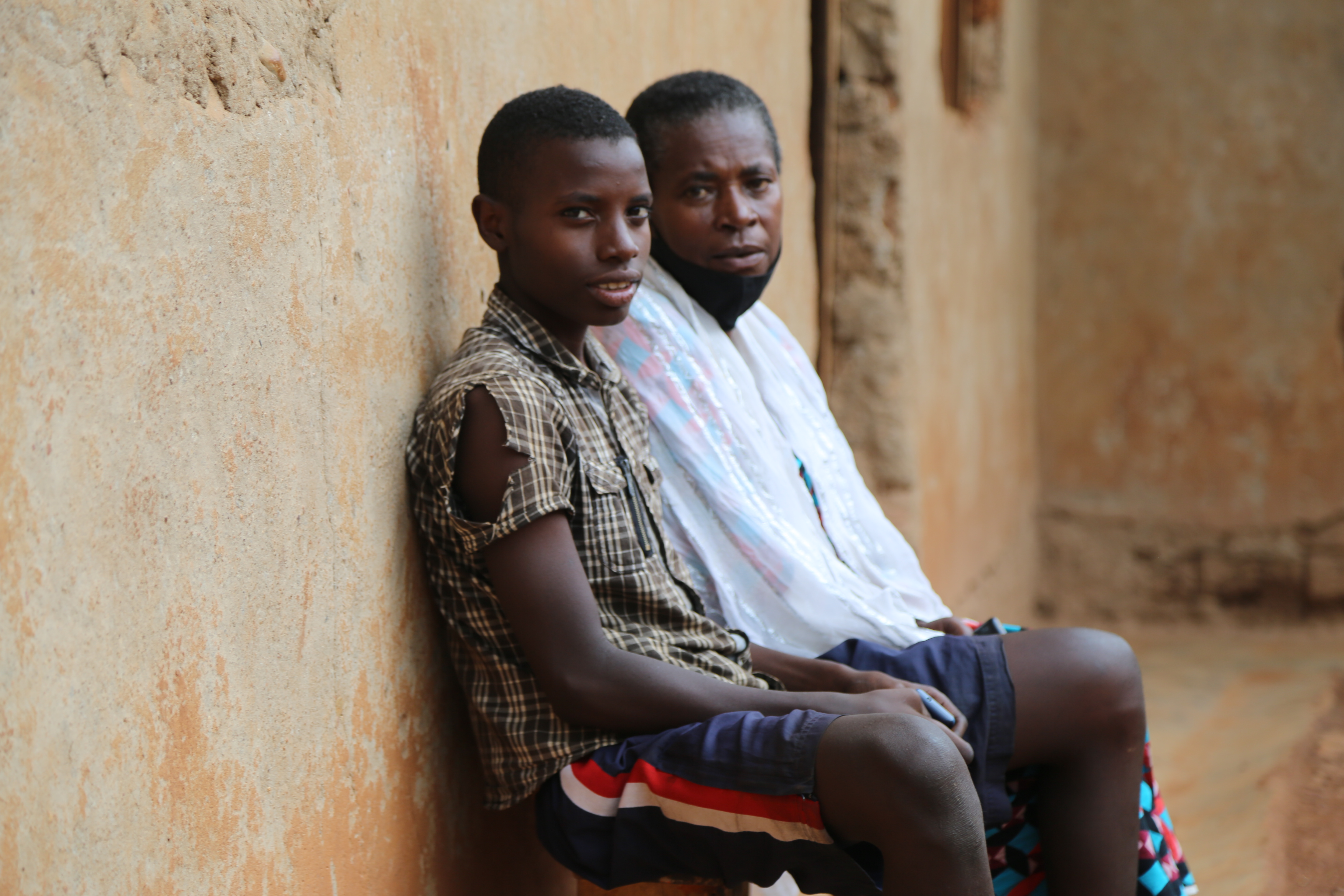 Assouma and her grandson Derrick