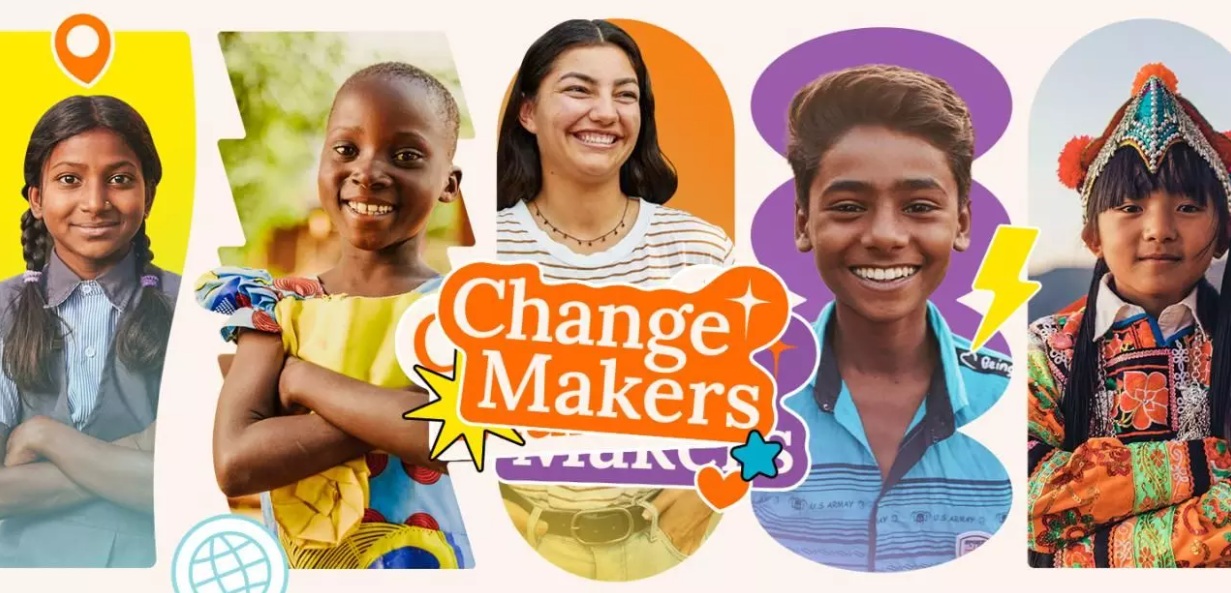 A changemakers banner