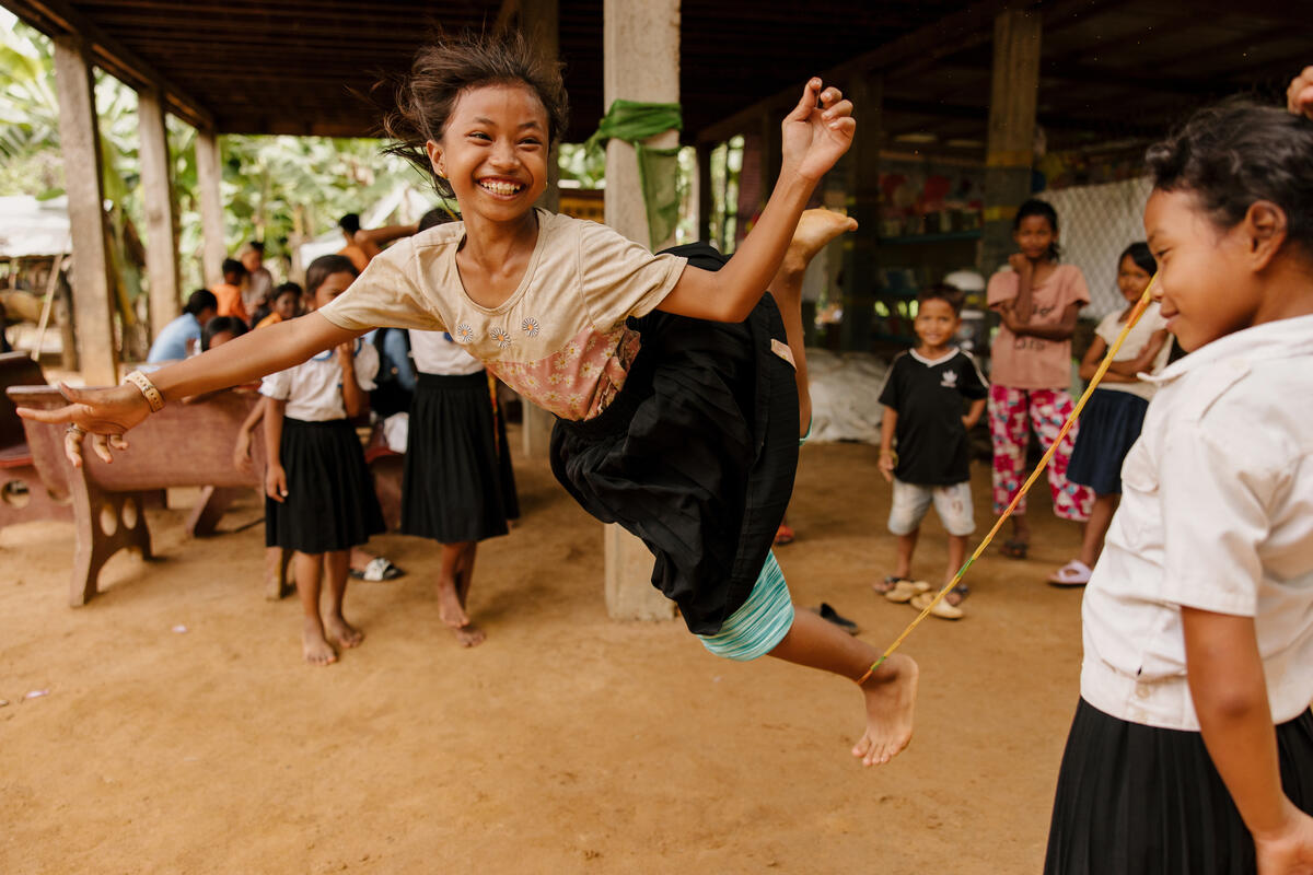 Girls playing