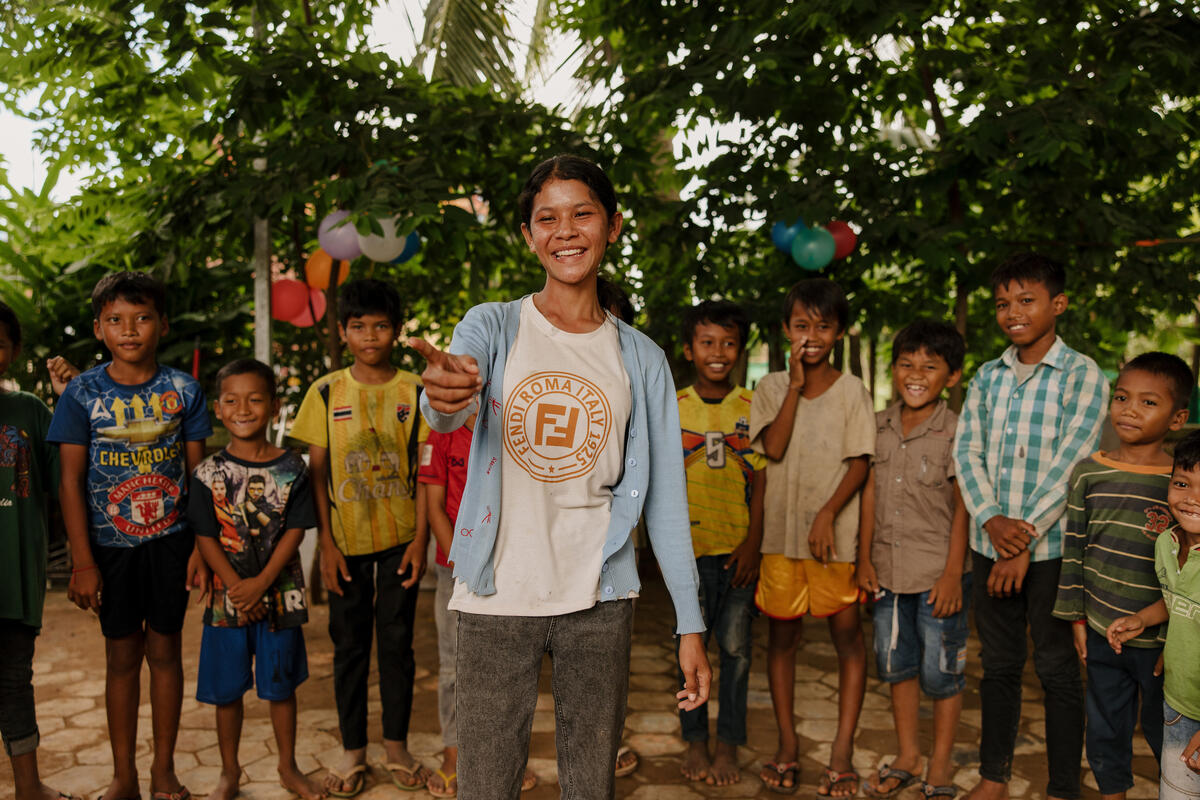 Phally joined a children’s club and was trained in child protection and leadership