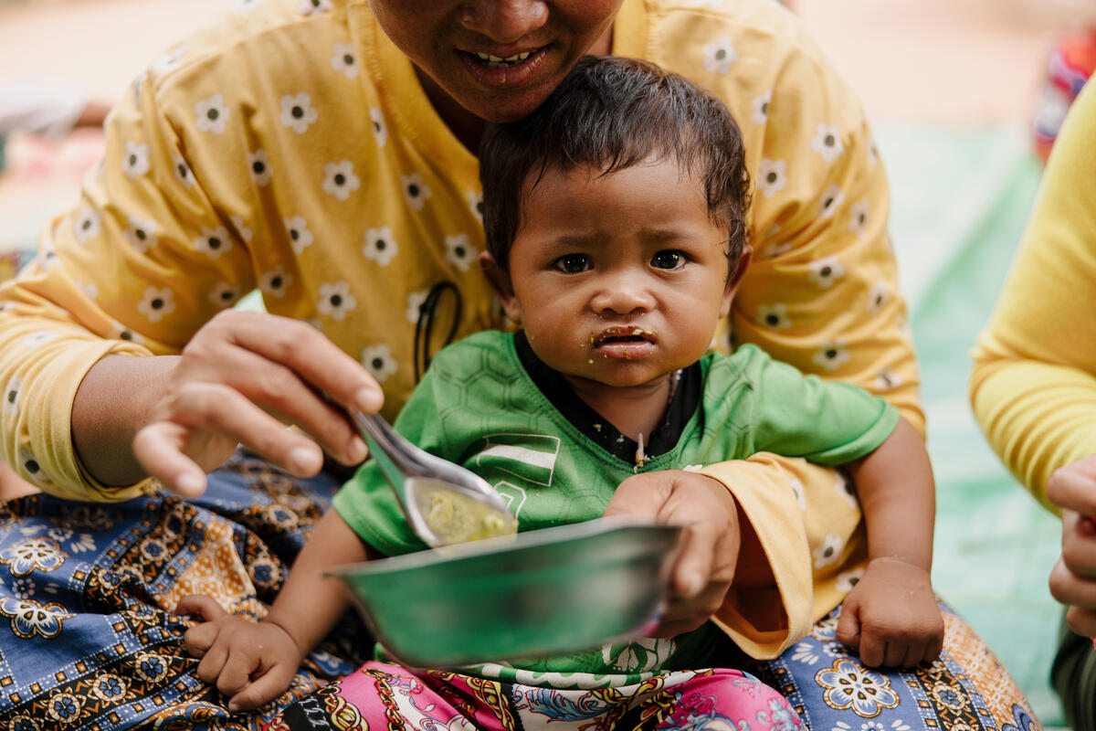 child eating