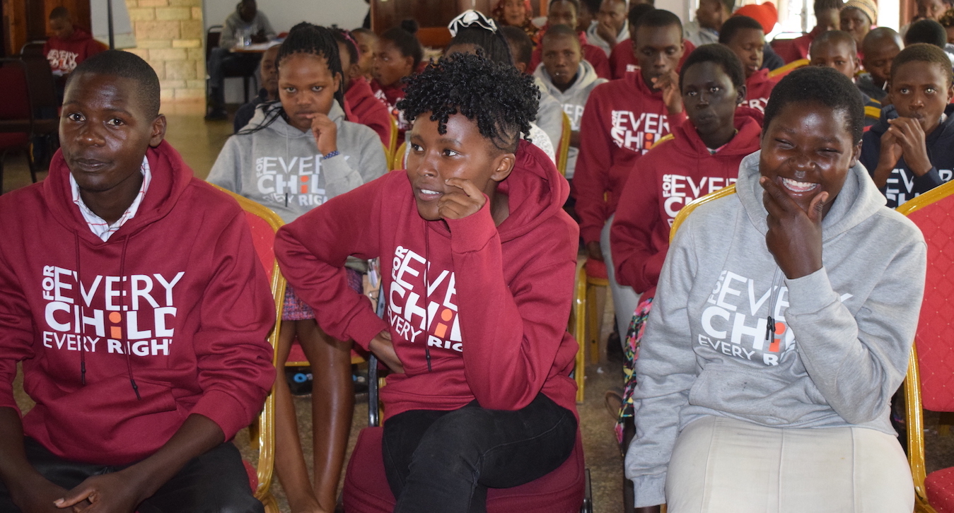 Children enjoying sessions at the 2019 National Childrens Forum convened annually by World Vision in Kenya. ©World Vision /Photo by Irene Sinoya.