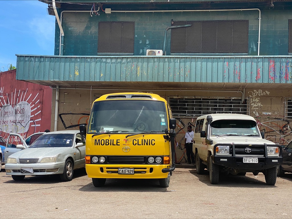 Close up - Mobile Clinic Bus