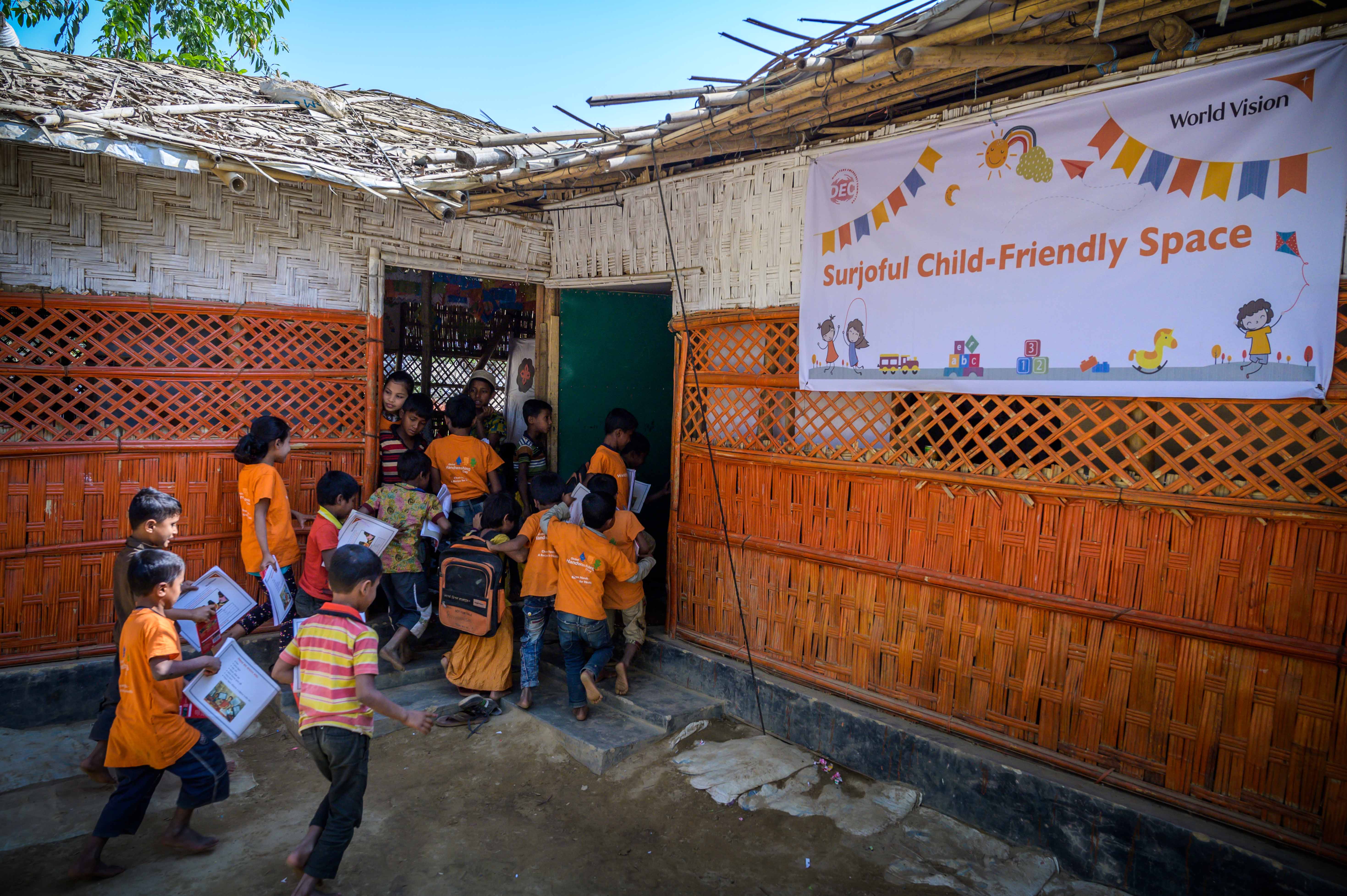 World Vision’s Child-Friendly Space in refugee Camp 13