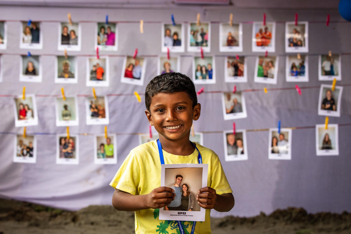 4-year-old Fahin in Bangaldesh chose his sponsor because “I feel like I know him.”