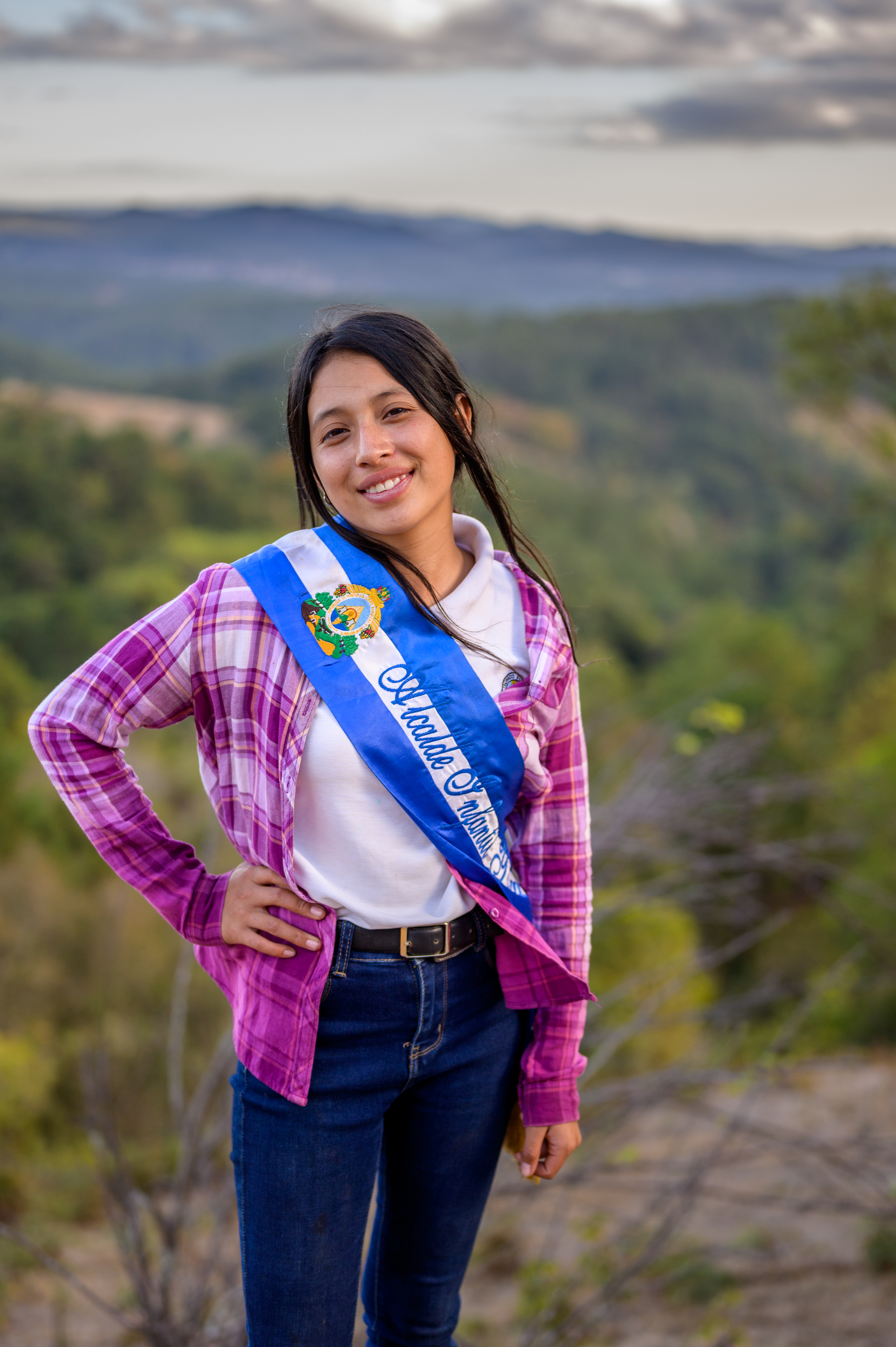 Thirteen-year-old sponsored child Nahomy Yasmin Mejai Reyes a child rights advocate and community organizer in Yamaranguila AP, Honduras