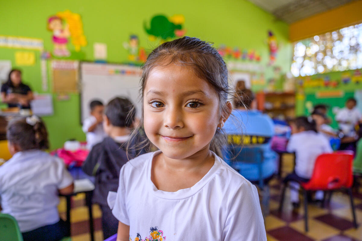 Happy, healthy, smiling child in Honduras. 