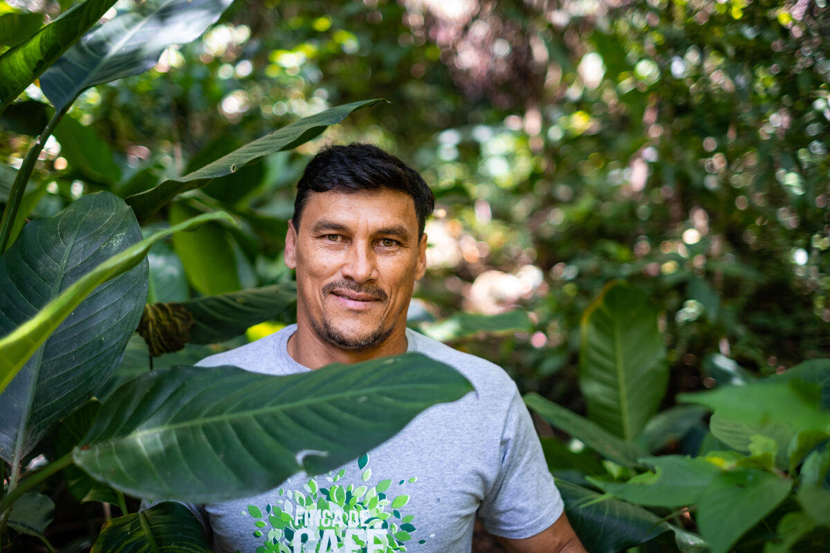 Genrri and his community have become organic coffee farmers.