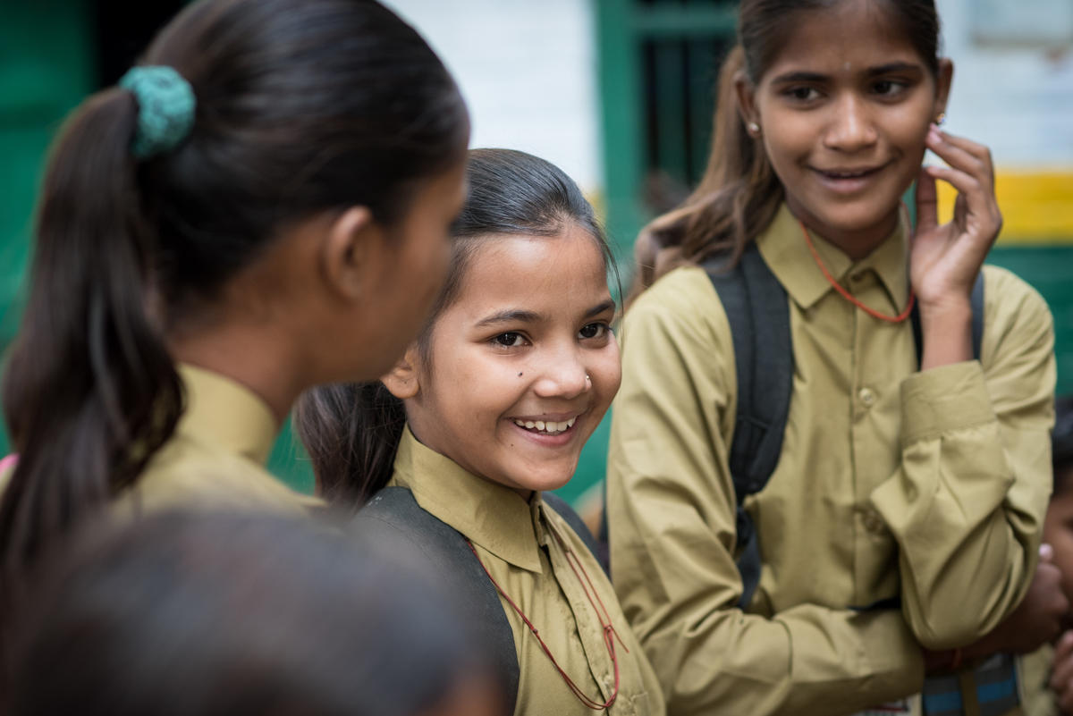 Preeti at her school