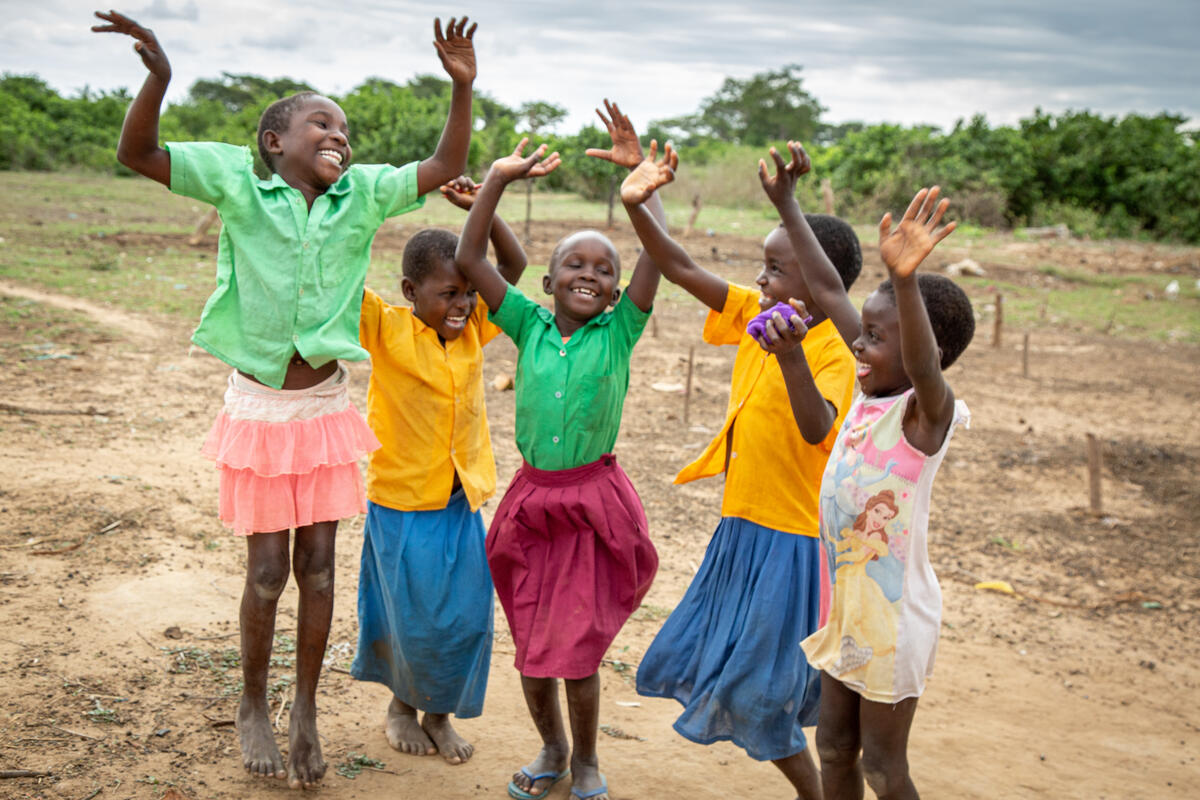 Children play in their community of Marafa in Kenya.