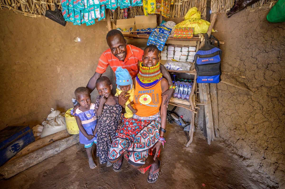 Jackson and Mary turned their home into a small shop thanks to a cash transfer