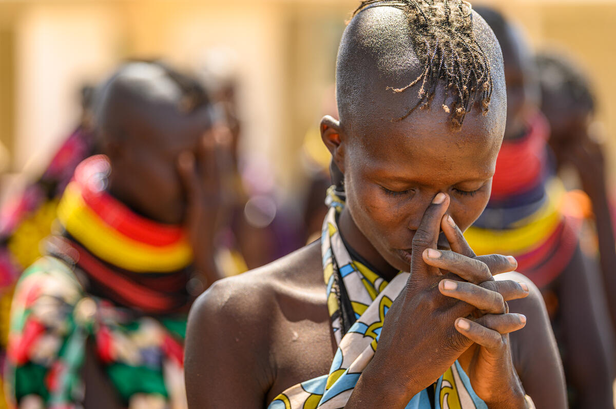 Girl praying