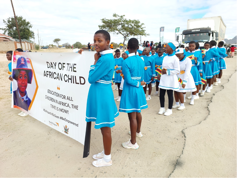 Some of the children who participated at the Day of African Child commemorations