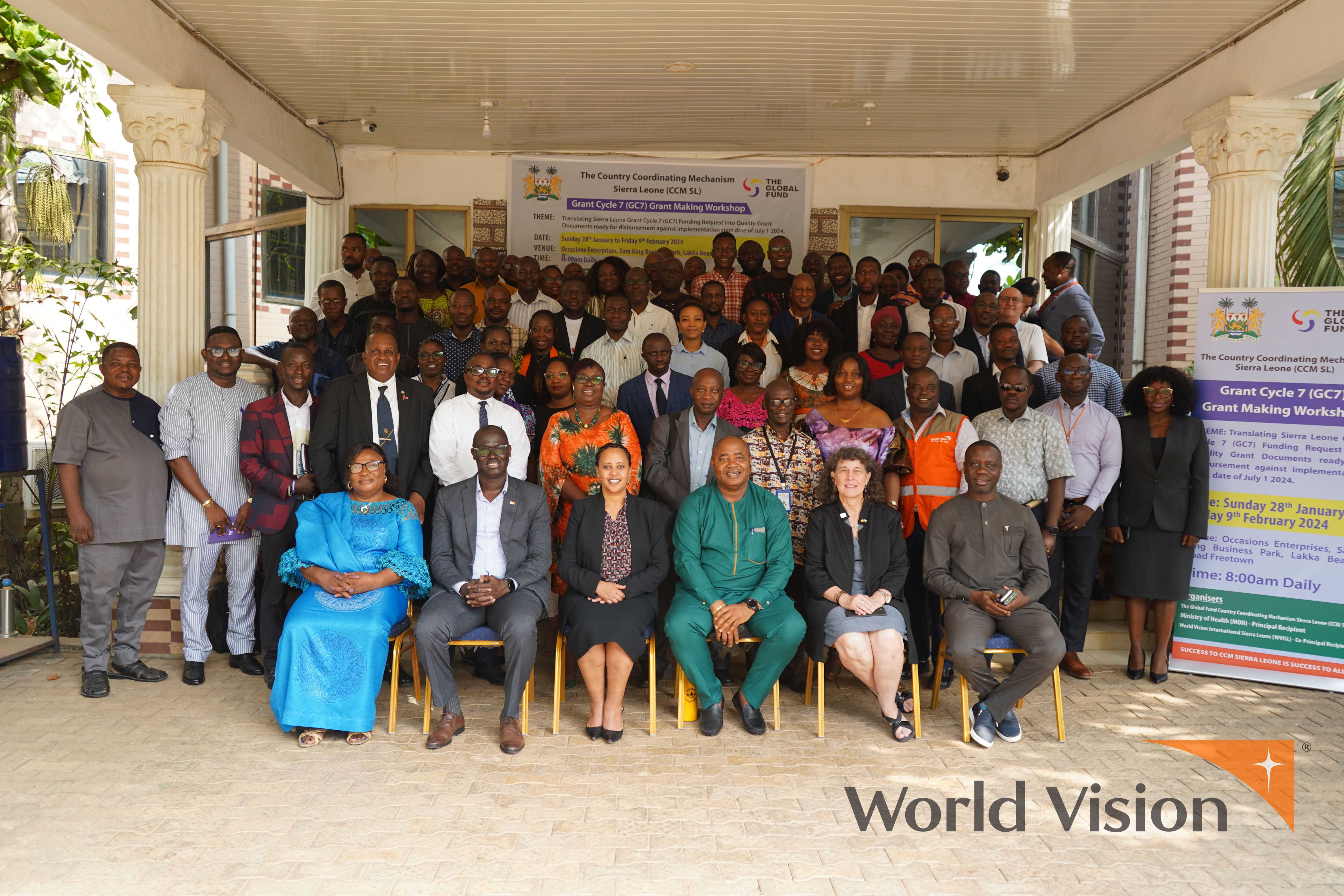 CCM, Government of Sierra Leone Health professionald and World Vision 
