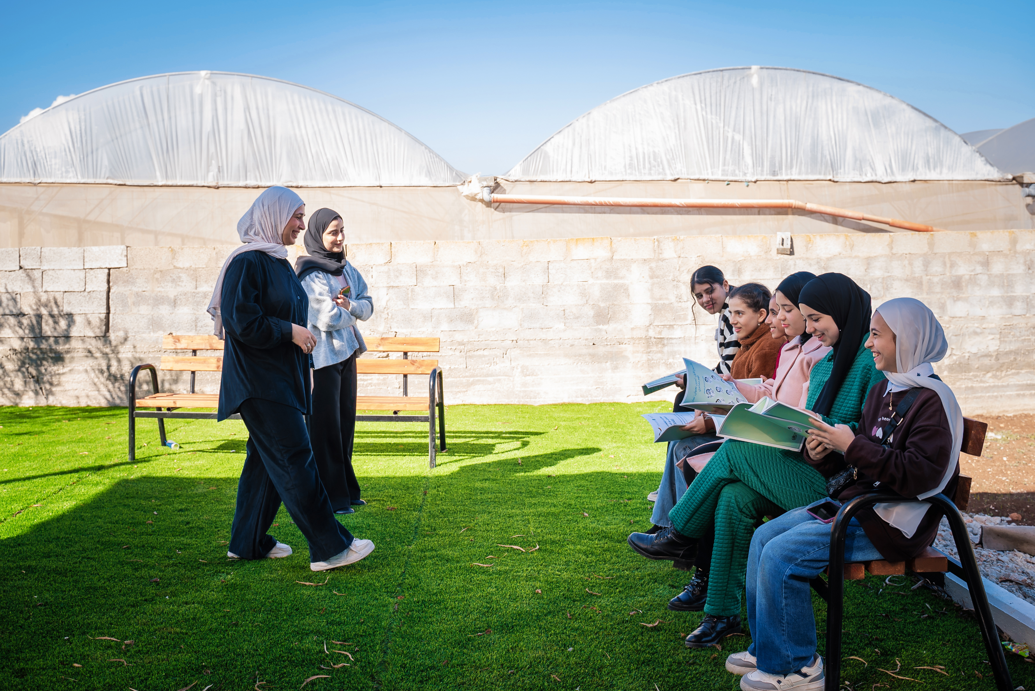 Adolescents take part in a MHPSS session using the EASE methodology