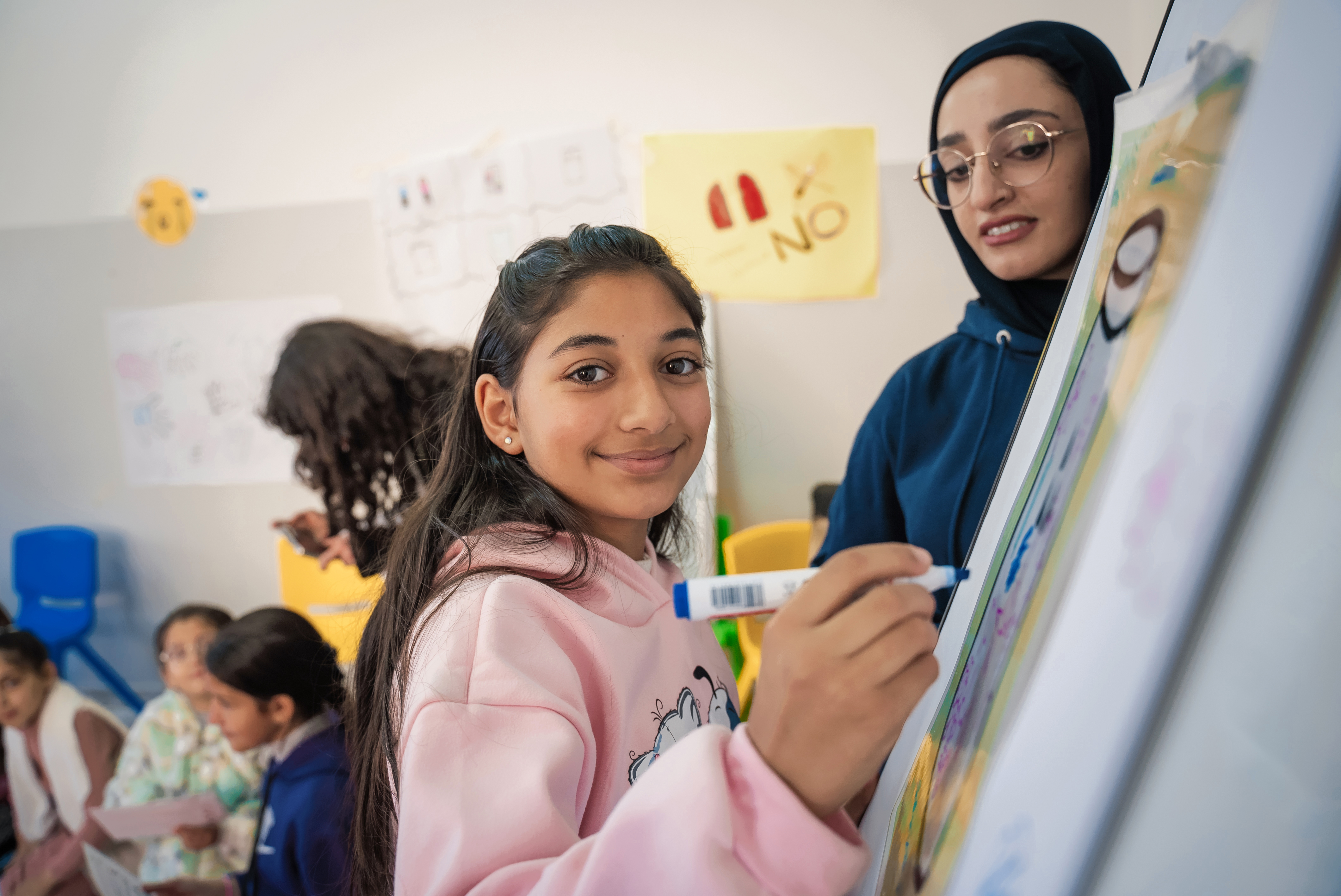 Adolescents take part in a MHPSS session using the EASE methodology