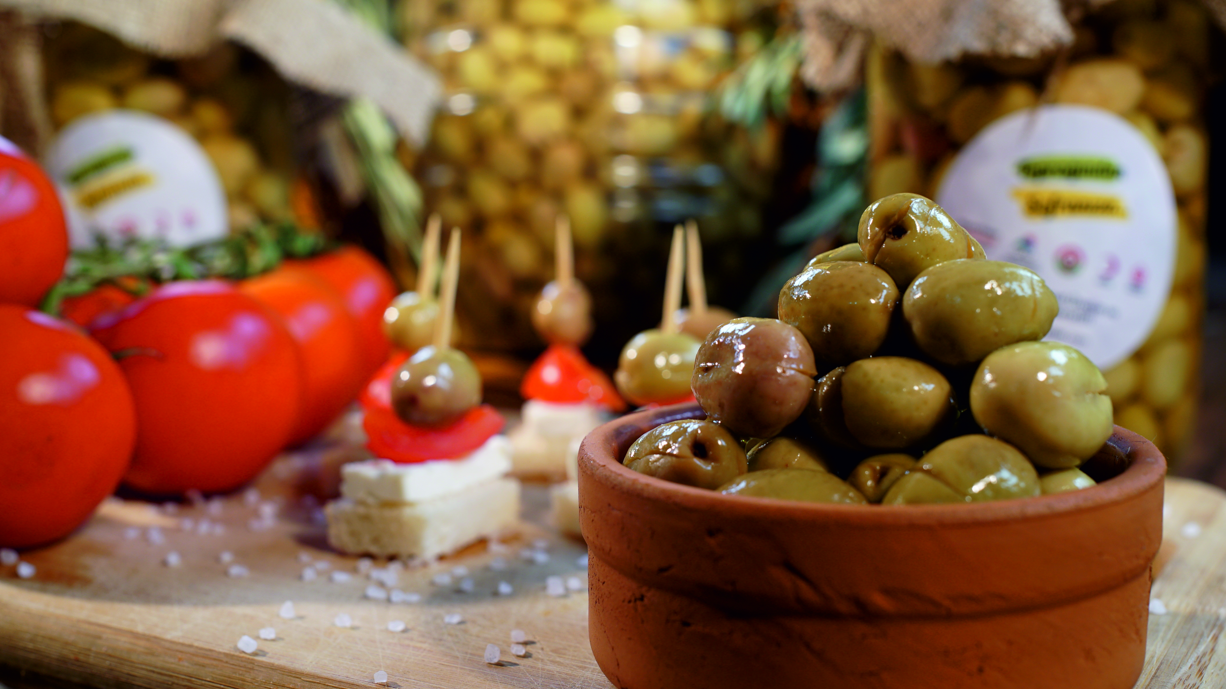 Turkish and Syrian traditional products prepared by Syrian refugee and Turkish host community women