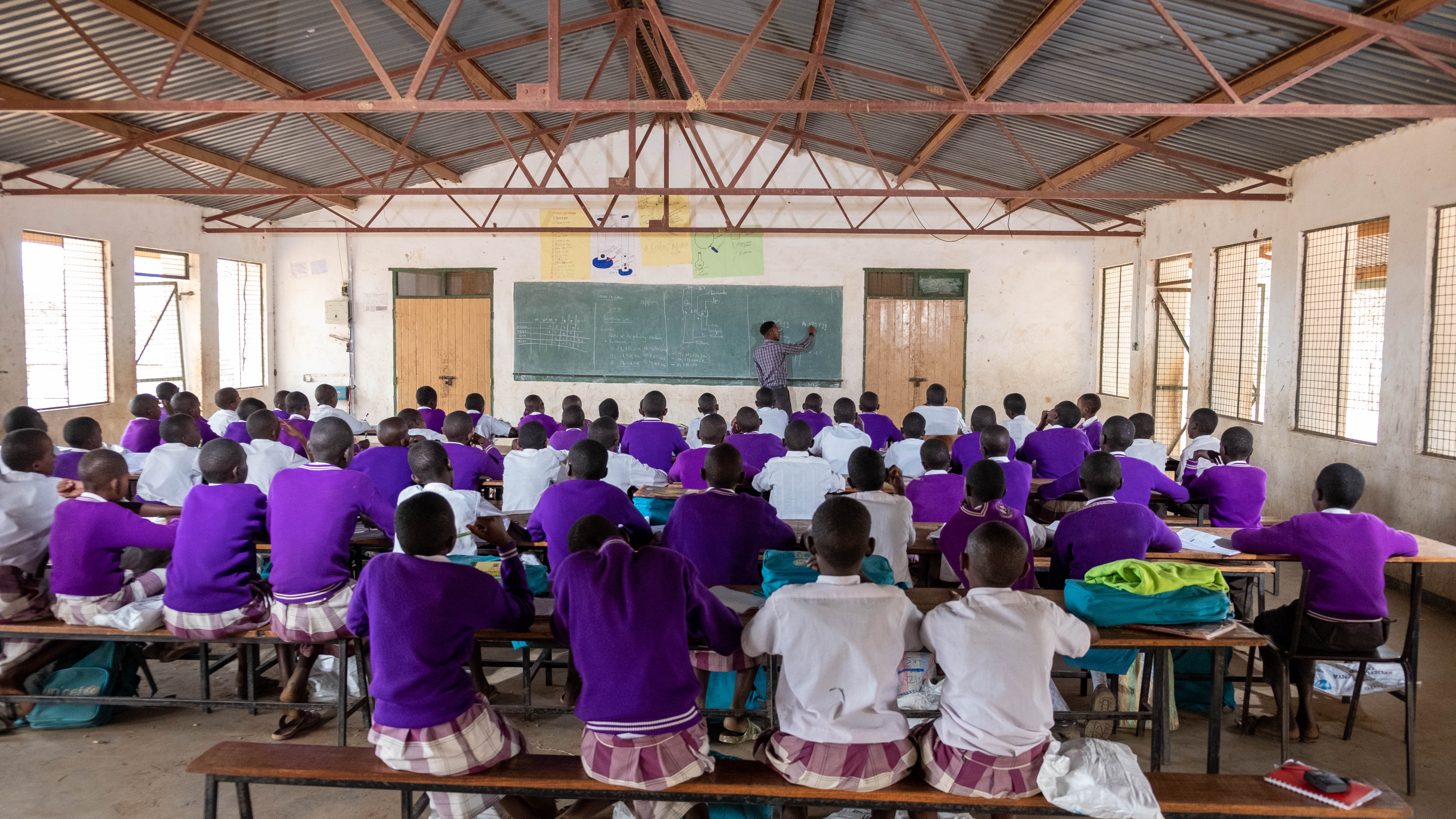 Learners in Samburu are enjoying World Vision accelerated learning programmes in Kenya.