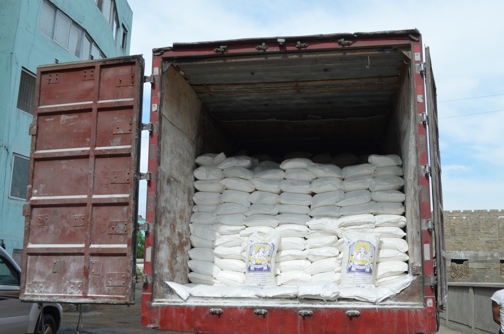 Truck full of flour