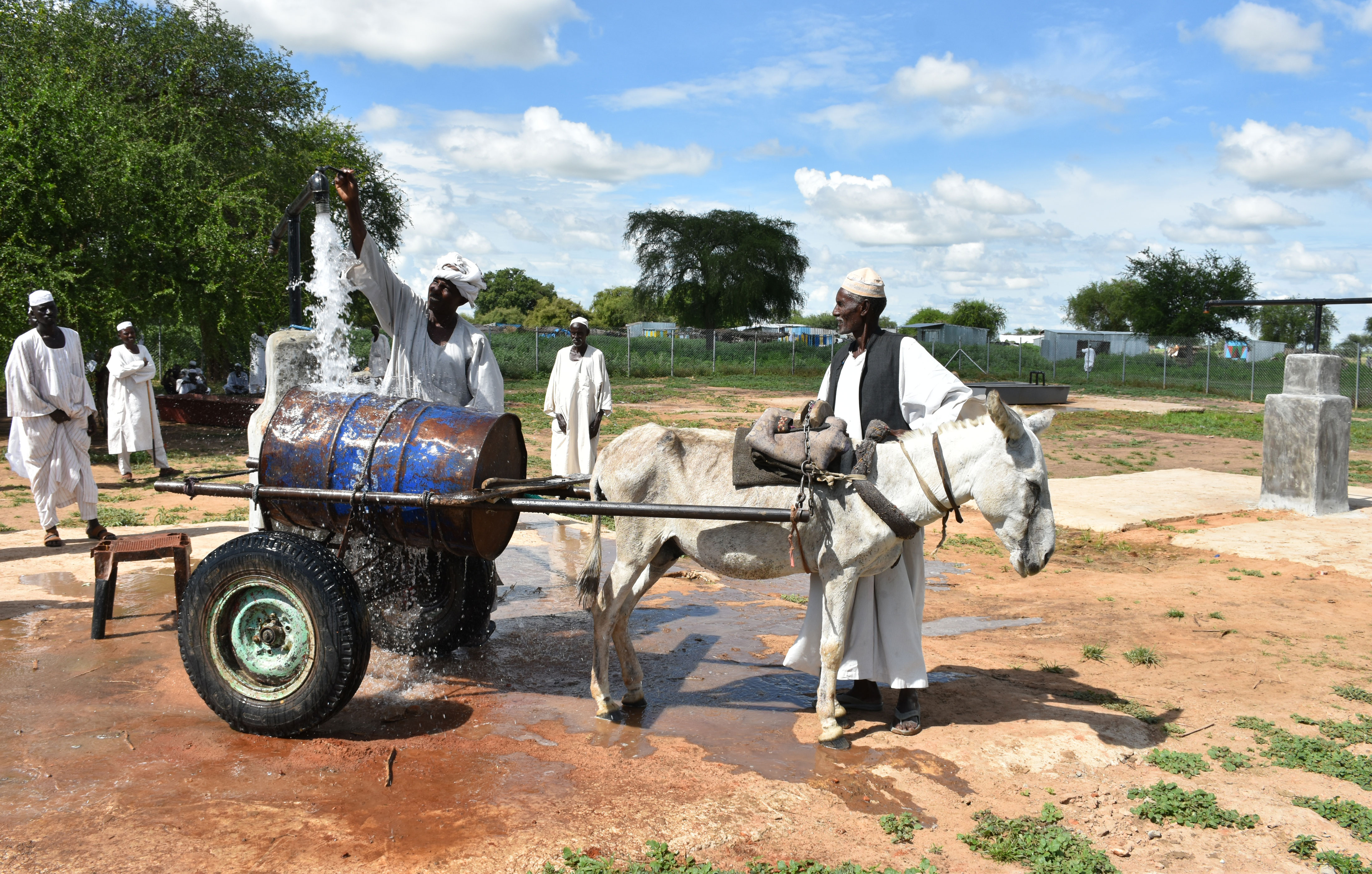 This water scheme established by World Vision has reduced congestion for the residents as they collect water.