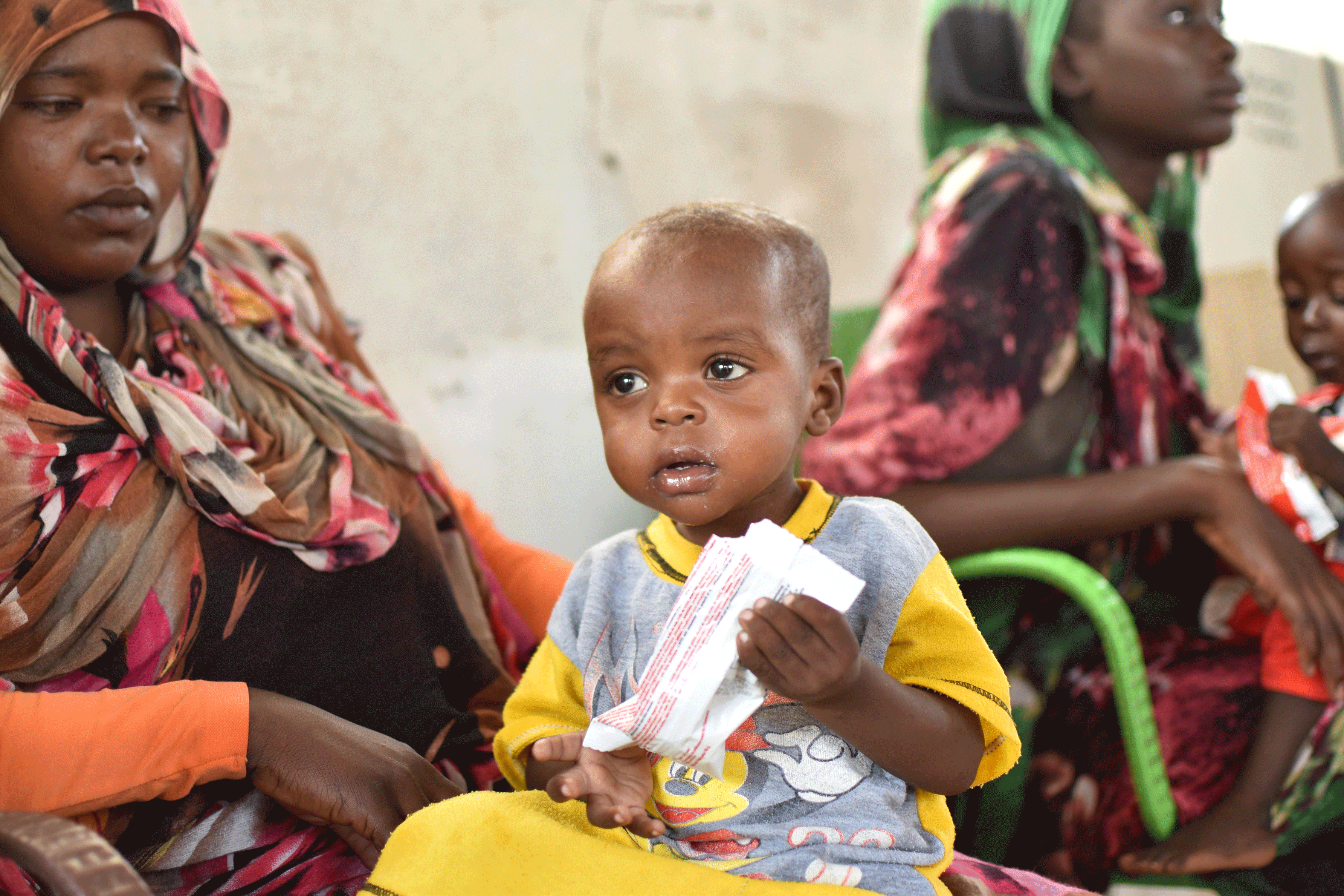 Hosna at the World Vision run OTP centre during one of the follow-up visits