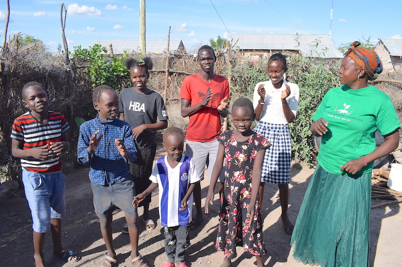 Miriam and her children enjoy their life at the Kakuma Refugee Camp. They have decided to keep hope alive, amidst the hurdles they have faced. ©World Vision Kenya/Sarah Ooko.