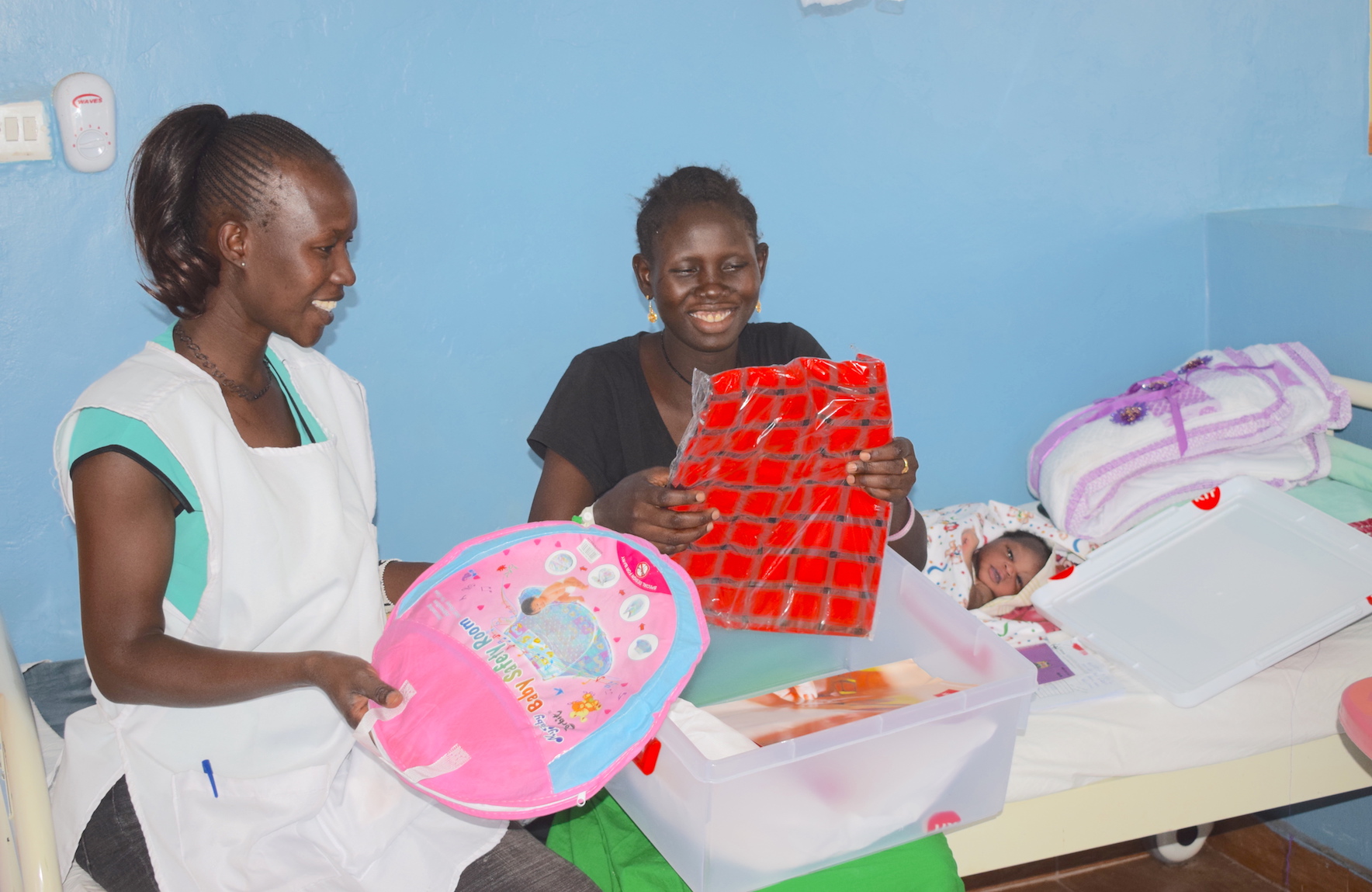 The Finnish Baby Kits are motivating women in Kenya's Turkana County to deliver in health facilities. ©World Vision  Photo/Sarah Ooko.