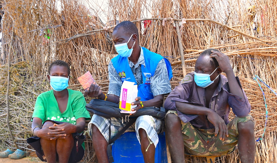 Together with fellow health volunteers, John makes great sacrifices to give hope and support people living with HIV in his community. ©World Vision Photo/Sarah Ooko.